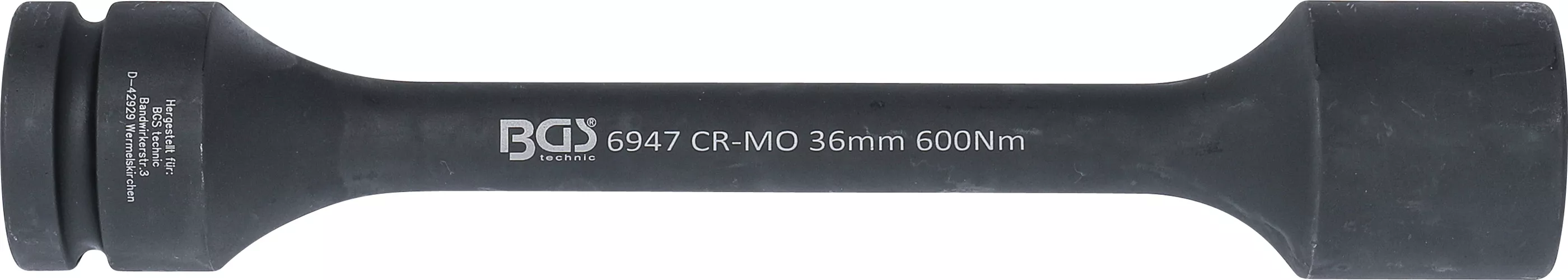 Cap atasabil hexagonal pentru cheie de impact cu torsiune | 25 mm (1") | 36 mm | 600 Nm [3]