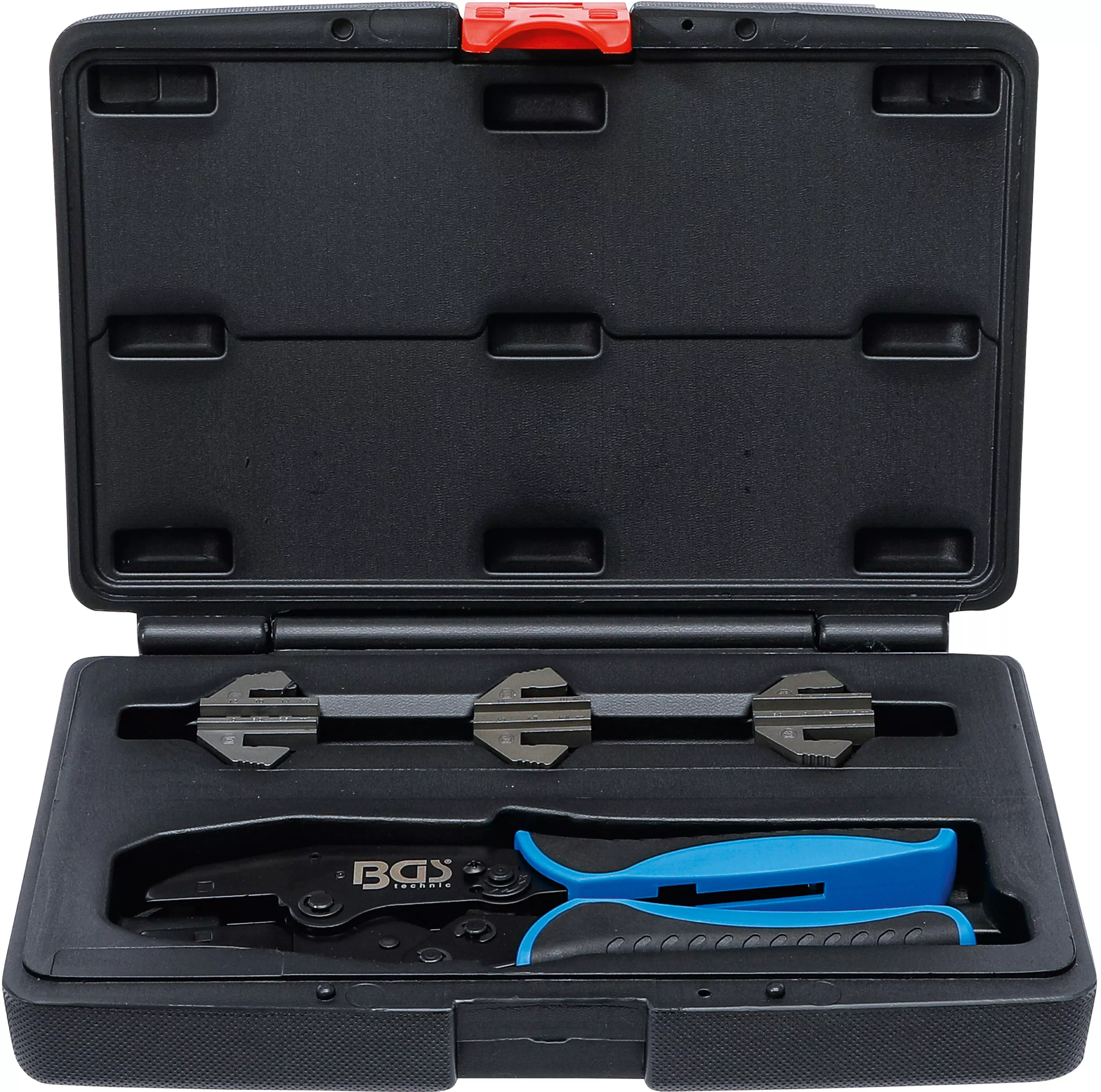 Cleşti - Set clesti sertizare | cu 3 perechi falci | pentru conectoare cu mufa Solar MC3 / MC4 / Tyco