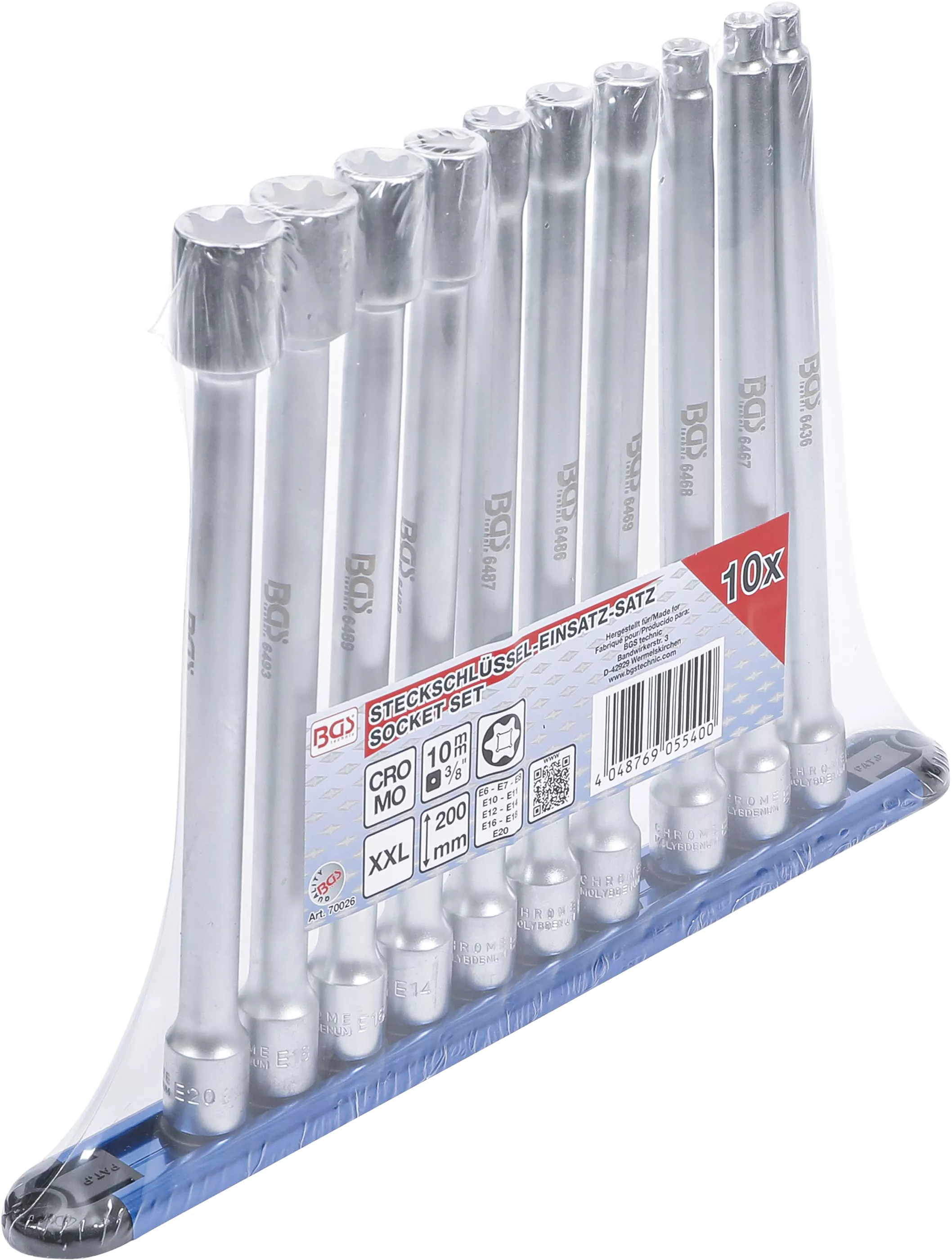 Set chei tubulare Profil E | XXL | 10 mm (3/8") | E6 - E20 | 10 piese [4]