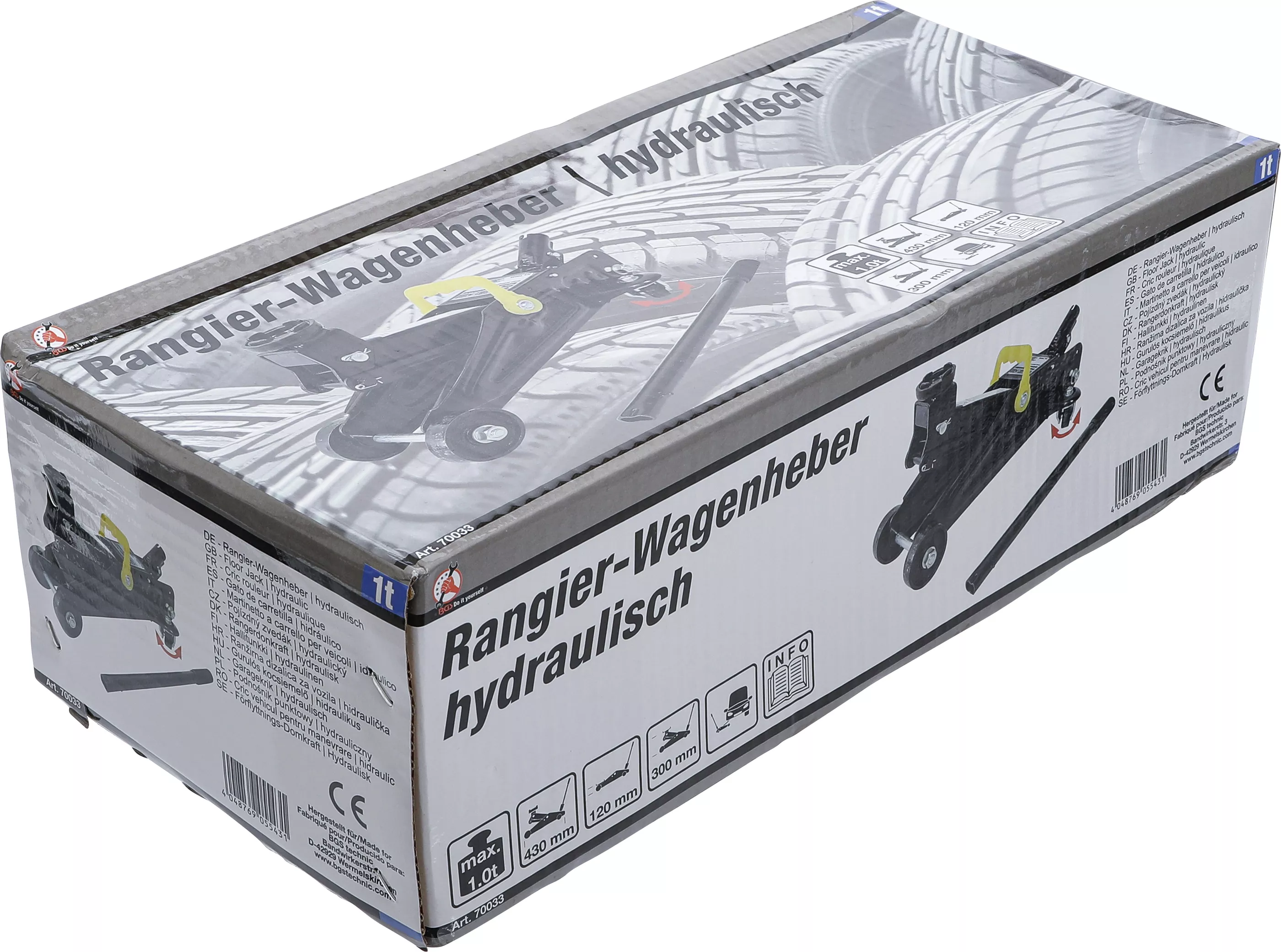 Cric vehicul pentru manevrare | hidraulic | 1 t [4]