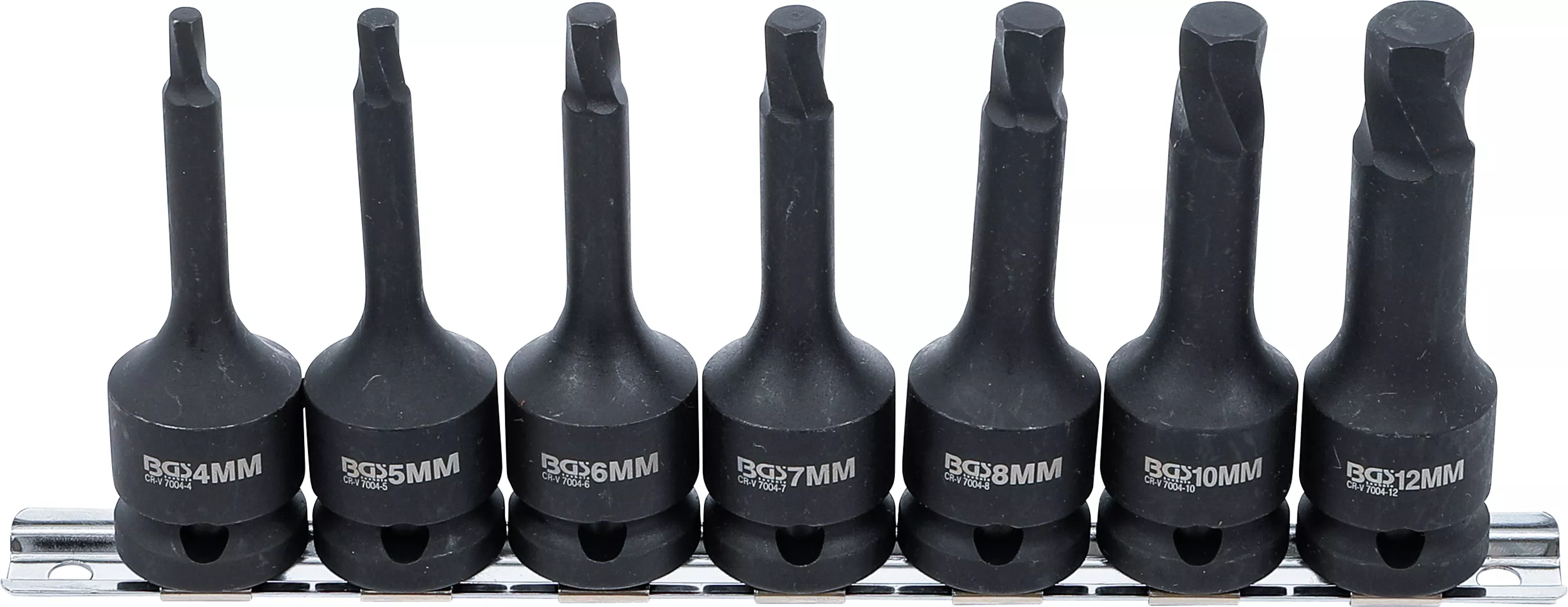 Set extractoare suruburi | 12,5 mm (1/2") | pentru hexagon interior defect 4 - 12 mm | 7 piese [1]