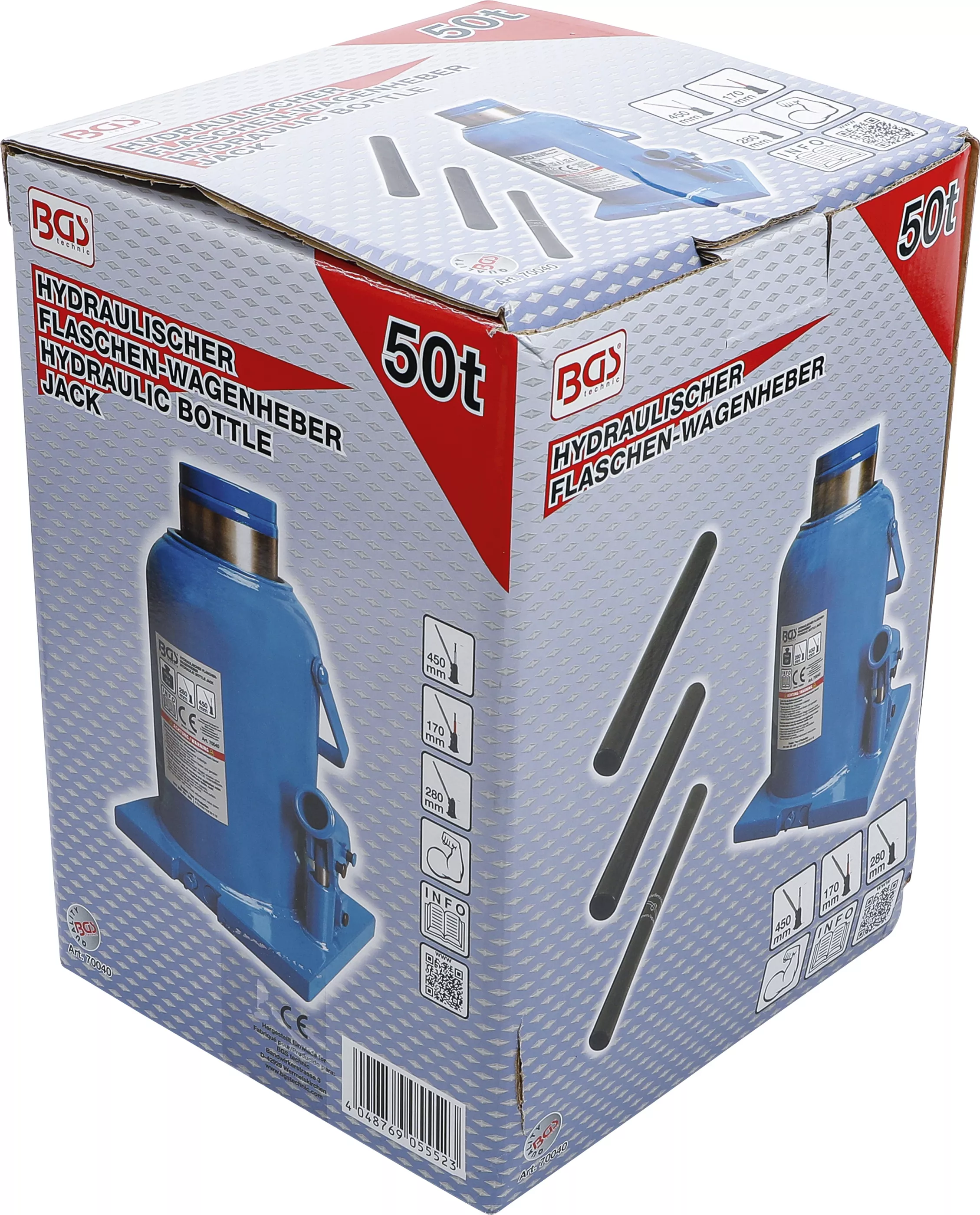 Cric hidraulic cu palan | 50 t [6]