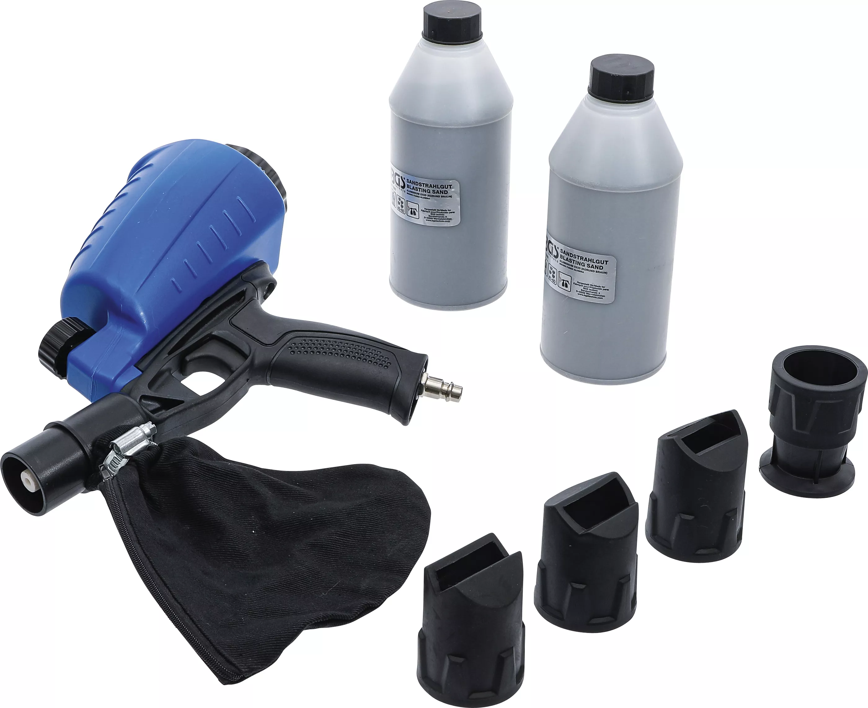 Pistol de sablare pneumatic inclusiv accesorii | 3 piese [4]