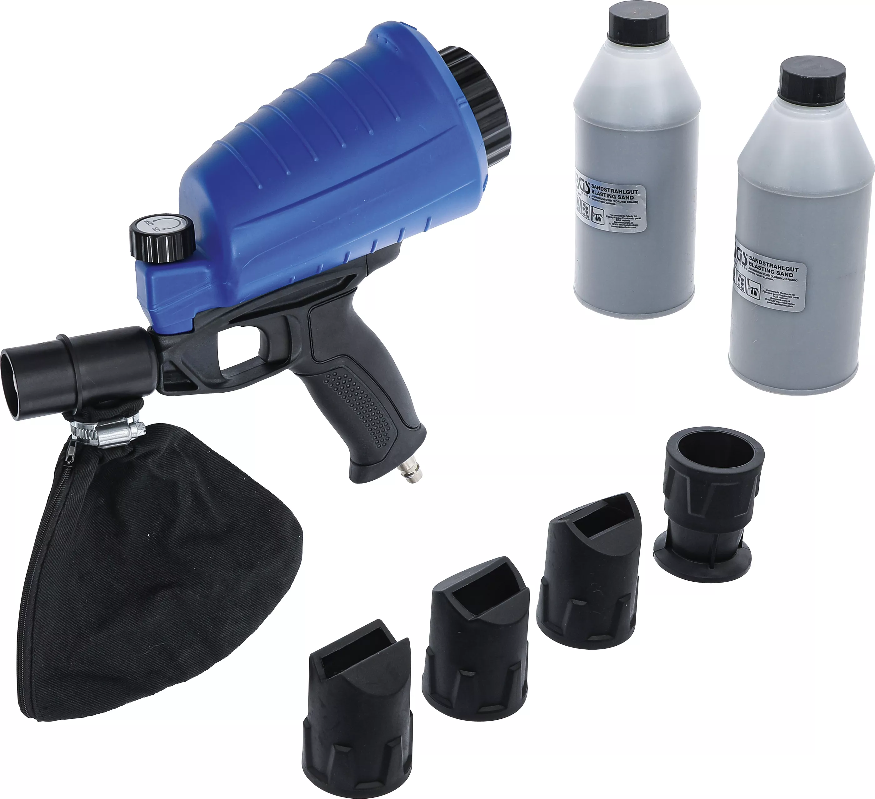 Echipamente de sablare - Pistol de sablare pneumatic inclusiv accesorii | 3 piese