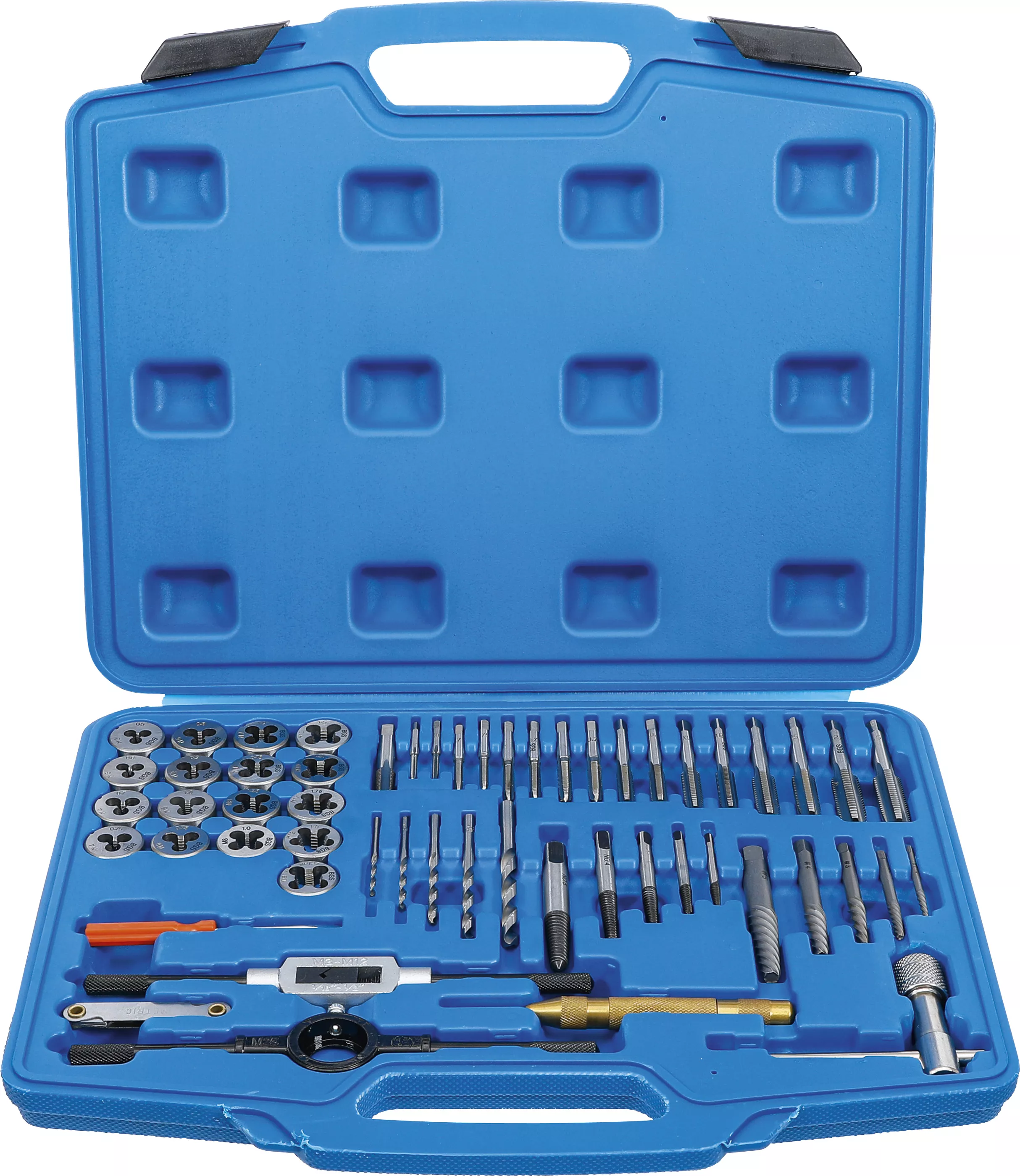 Tarozi şi filiere - Set tarozi | M3 - M12 | 56 piese