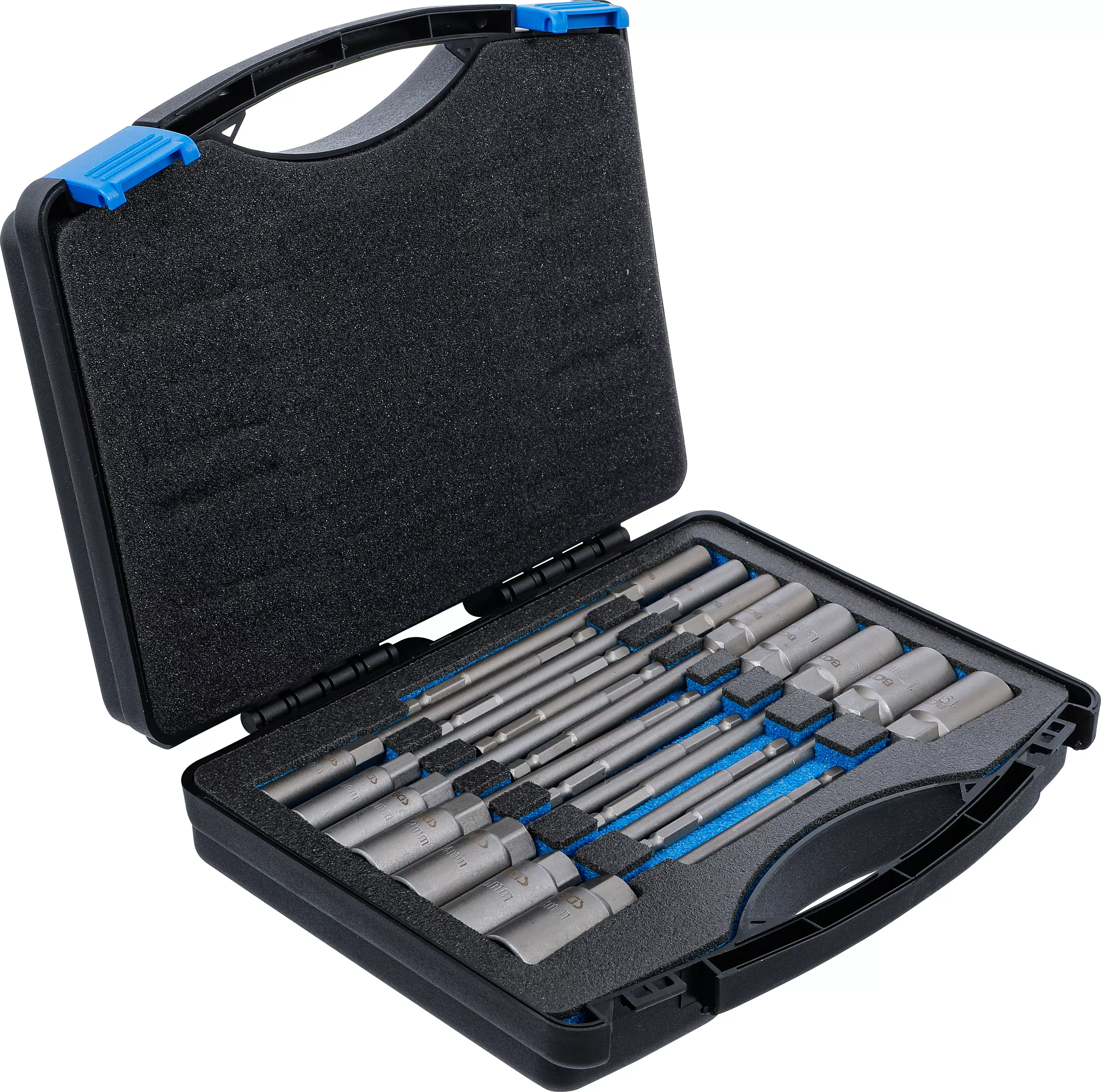 Set chei tubulare 6 colturi | extra lungi | Antrenare 6 colturi exterior 6,3 mm (1/4") | pentru masini de gaurit | 5,5 - 19 mm | 15 piese [3]