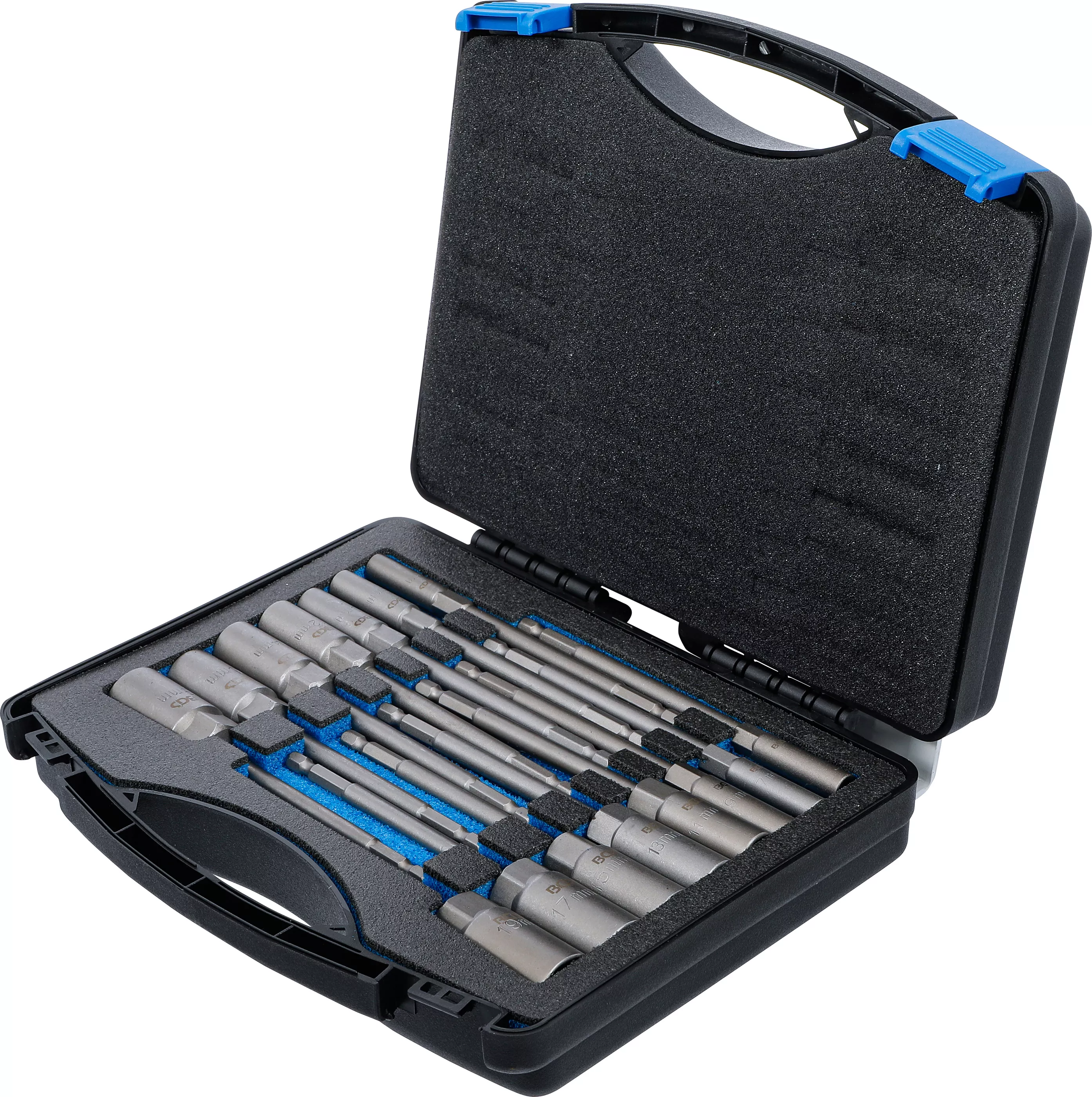 Set chei tubulare 6 colturi | extra lungi | Antrenare 6 colturi exterior 6,3 mm (1/4") | pentru masini de gaurit | 5,5 - 19 mm | 15 piese [4]