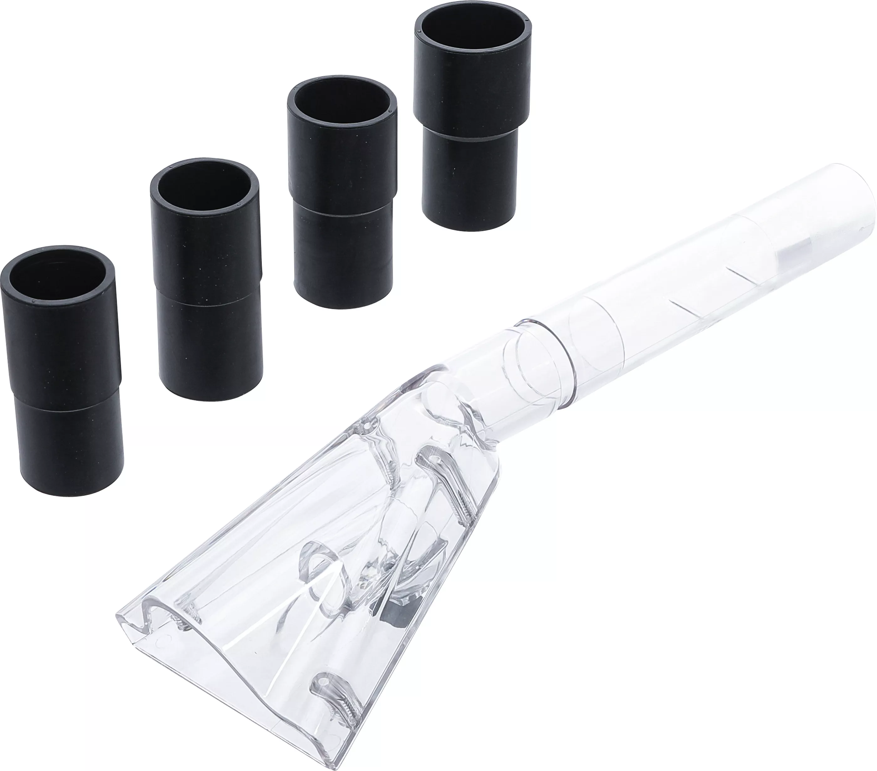 Pistoale de suflat - Cap aspiratie pentru pistol de curatare pneumatic | mare | cu 4 adaptoare | pentru BGS 70150