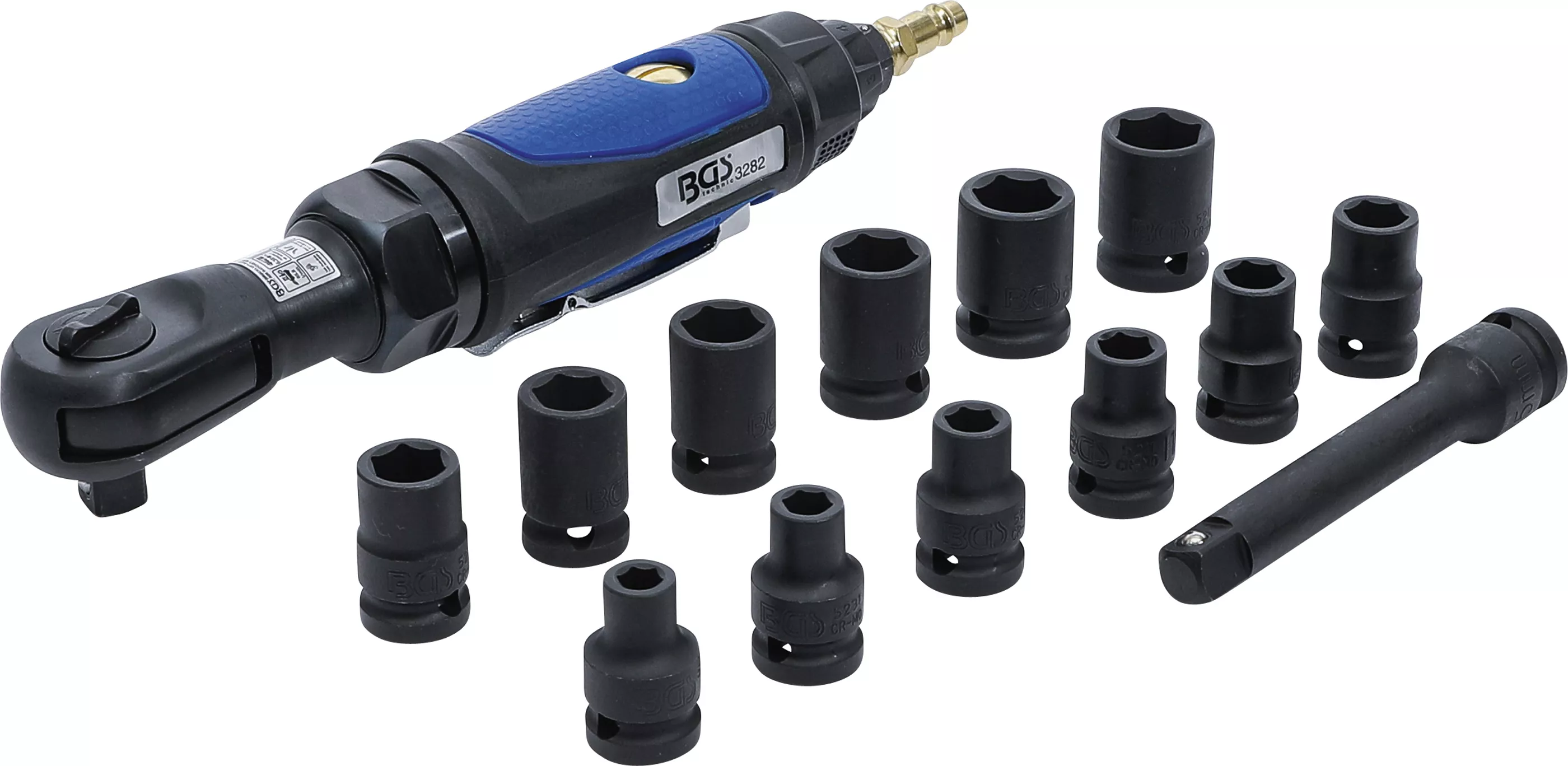 Set surubelnite cu clichet pneumatice | 12,5 mm (1/2") | 102 Nm | 14 piese [2]