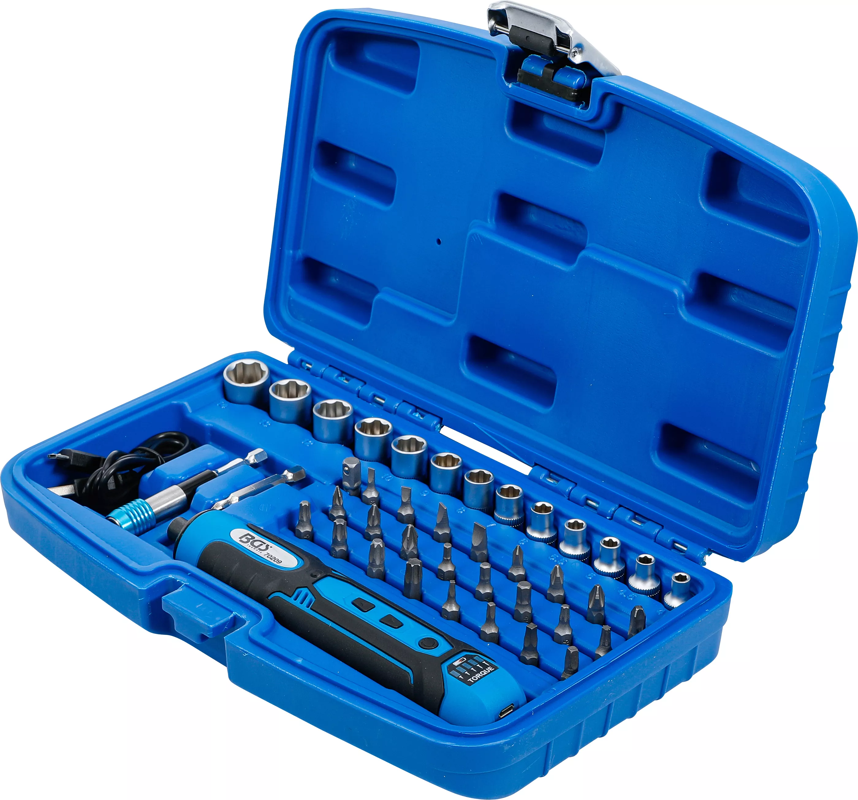 surubelnita cu acumulator | Inclusiv set biti si chei tubulare | 41 piese [7]