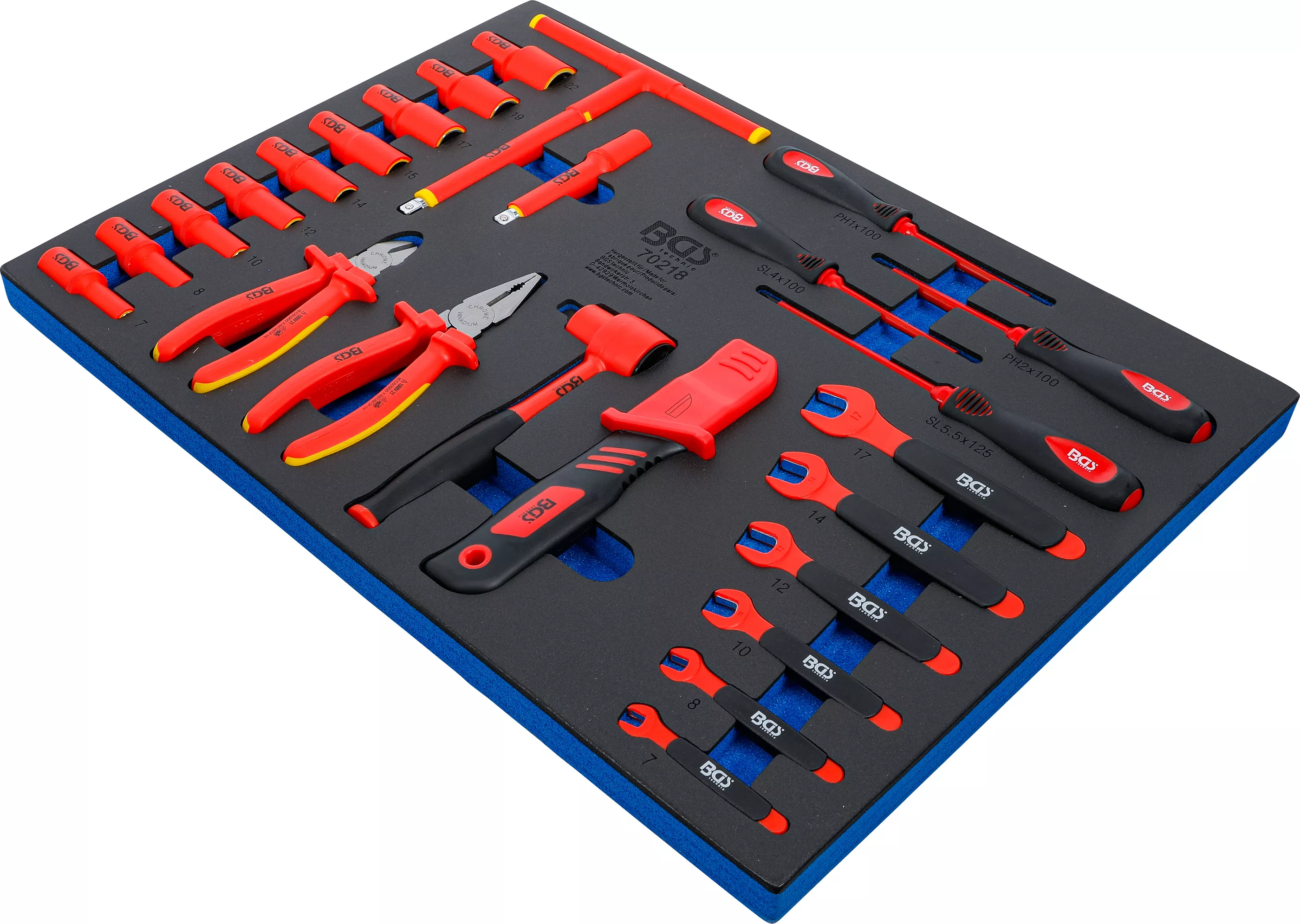 Suport organizator pentru carucior 3/3: Set chei tubulare VDE | 10 mm (3/8") | 26 piese [4]