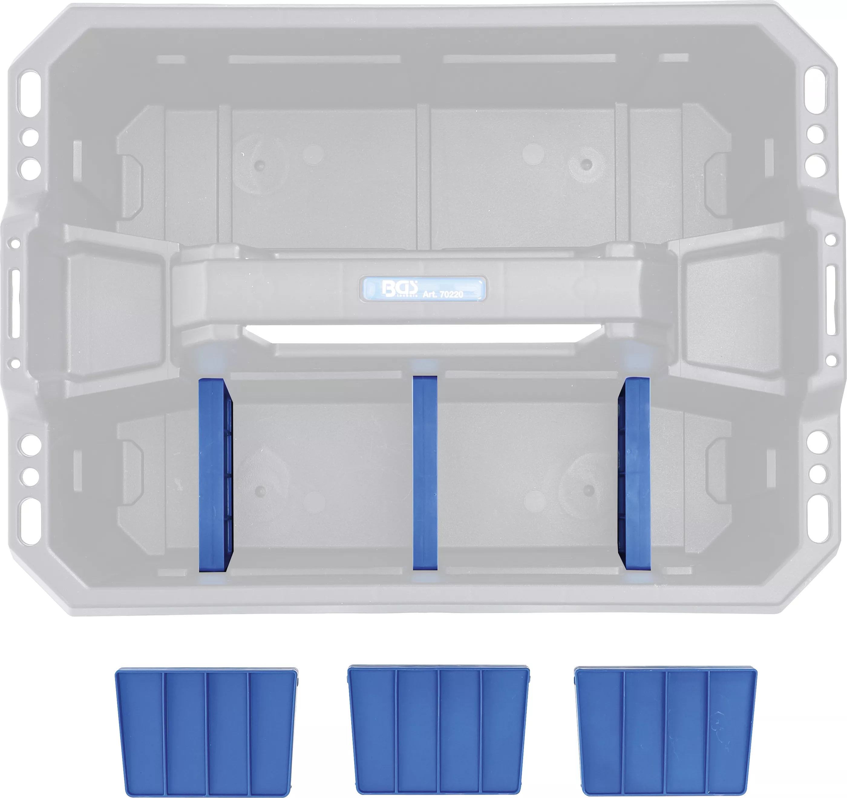 Nervura separare pentru cutie de transport unelte | material plastic | 6 piese [4]