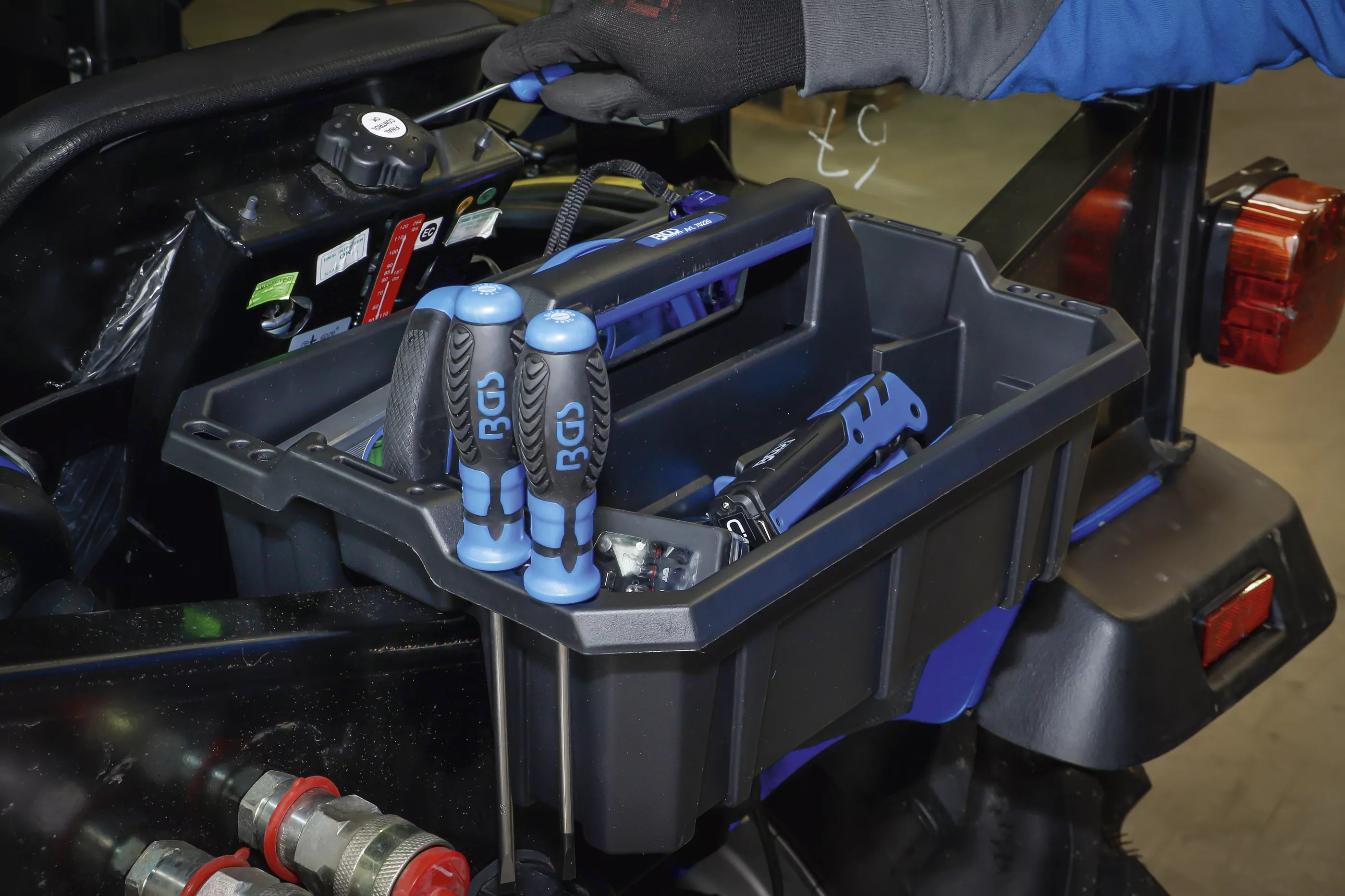 Cutie de transport unelte | material plastic | incl. sortiment unelte | 66 piese [8]