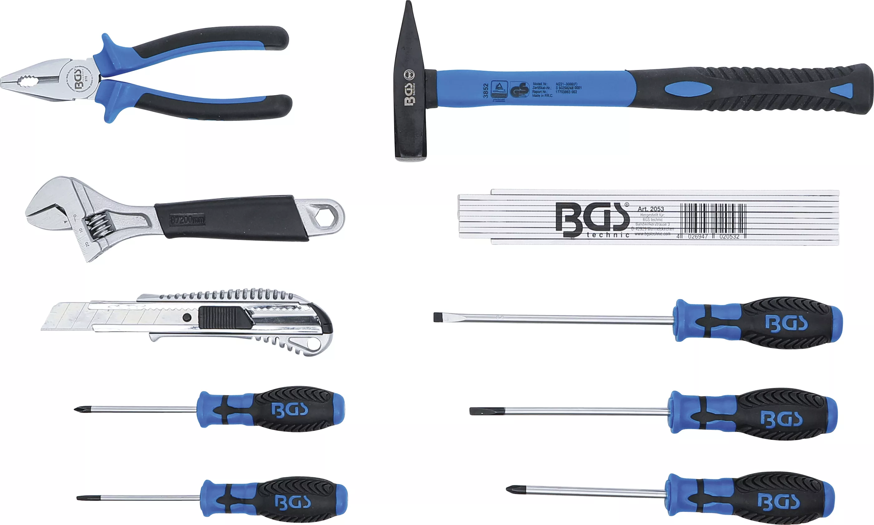 Cutie de transport unelte | material plastic | incl. sortiment unelte | 11 piese [3]