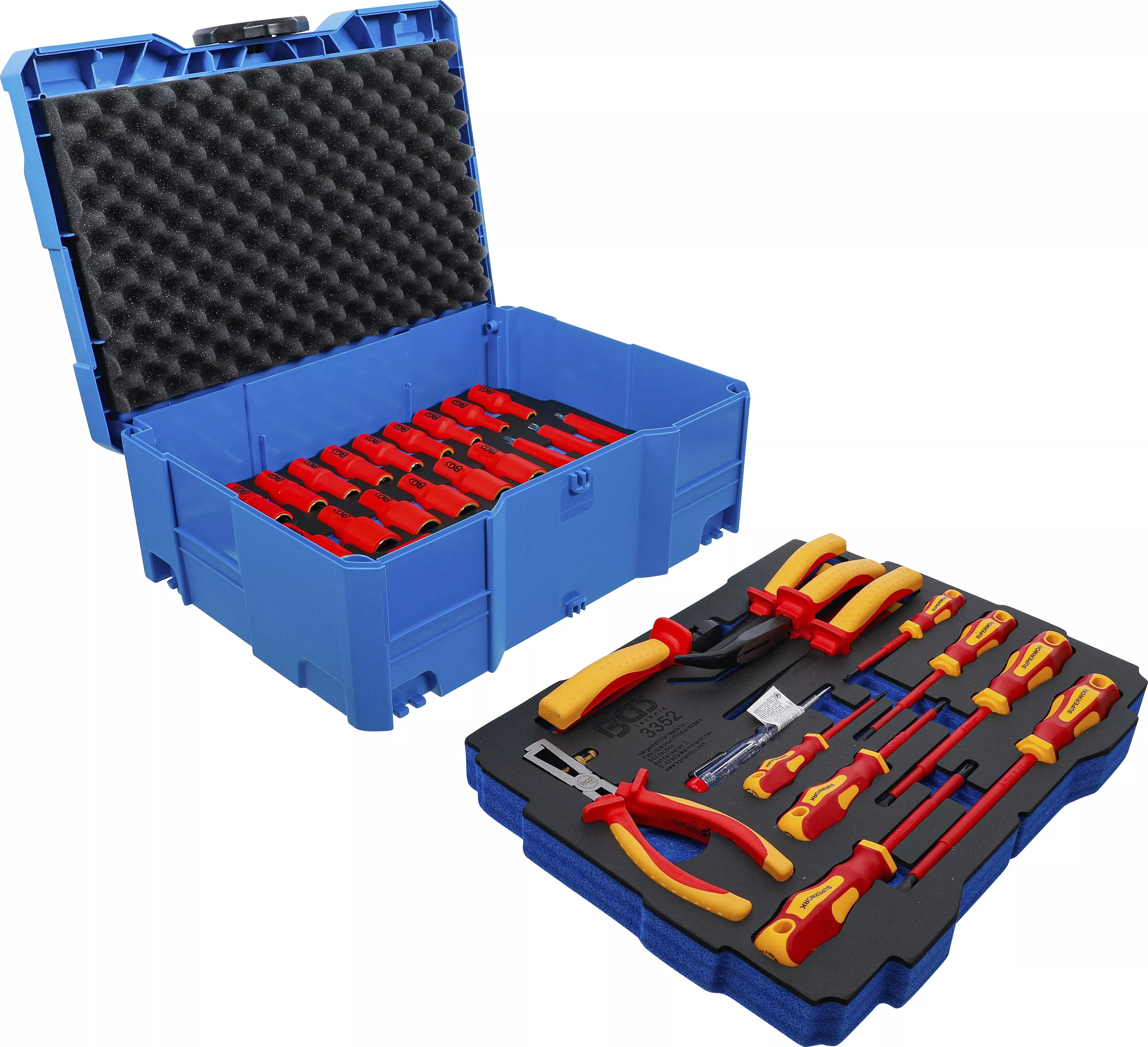 Set clesti VDE / surubelnite si capete chei tubulare | BGS systainerr | 36 piese [4]