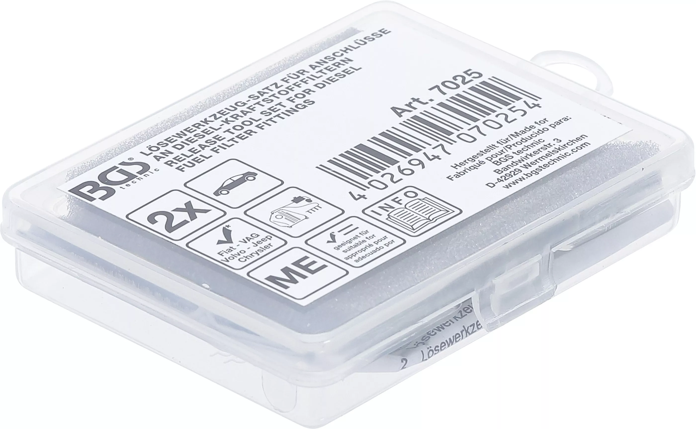 Set dispozitive desfacere | pentru racorduri la filtrele de combustibil diesel | pentru Fiat, VAG, Volvo, Jeep, Chrysler [4]