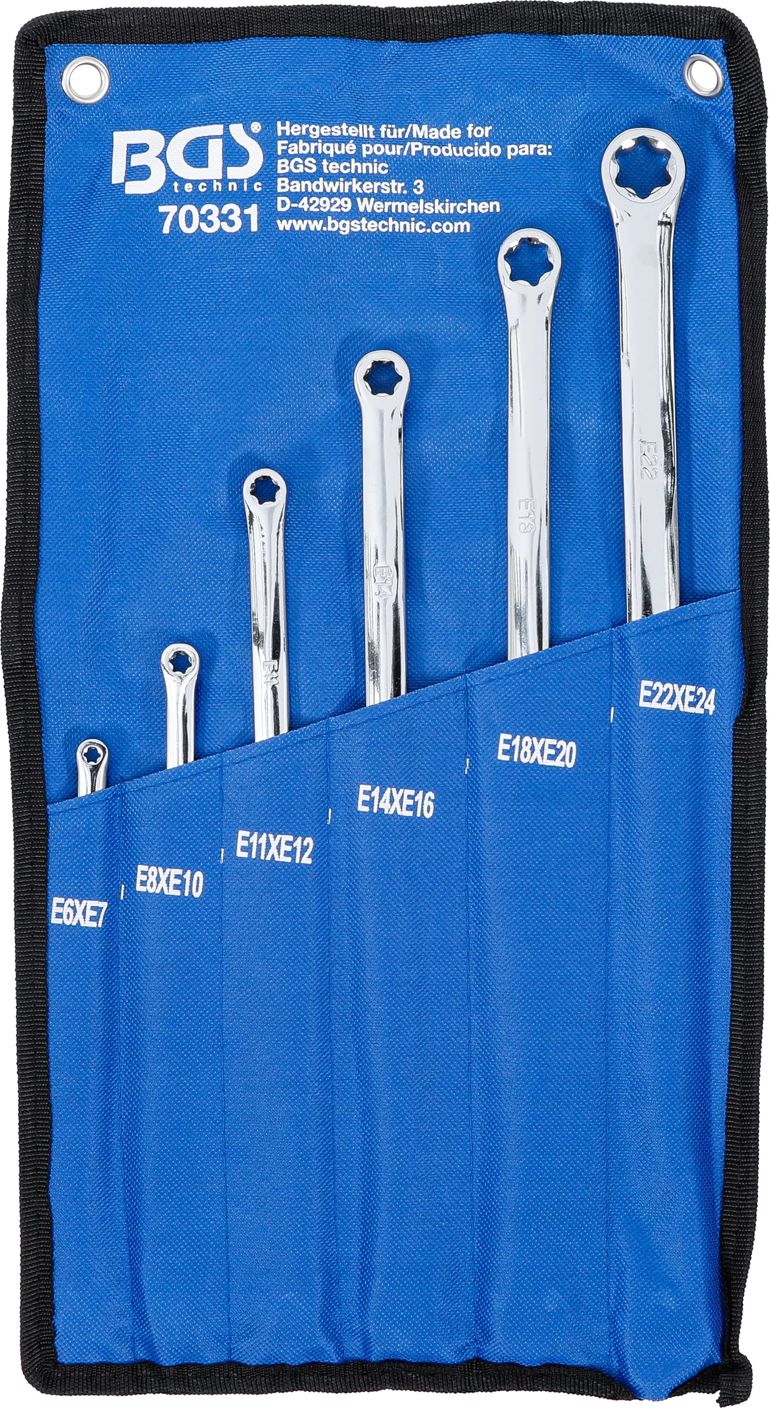 Set chei inelare duble cu capete Profil E | extra lung | E6 x E7 - E22 x E24 | 6 piese [5]