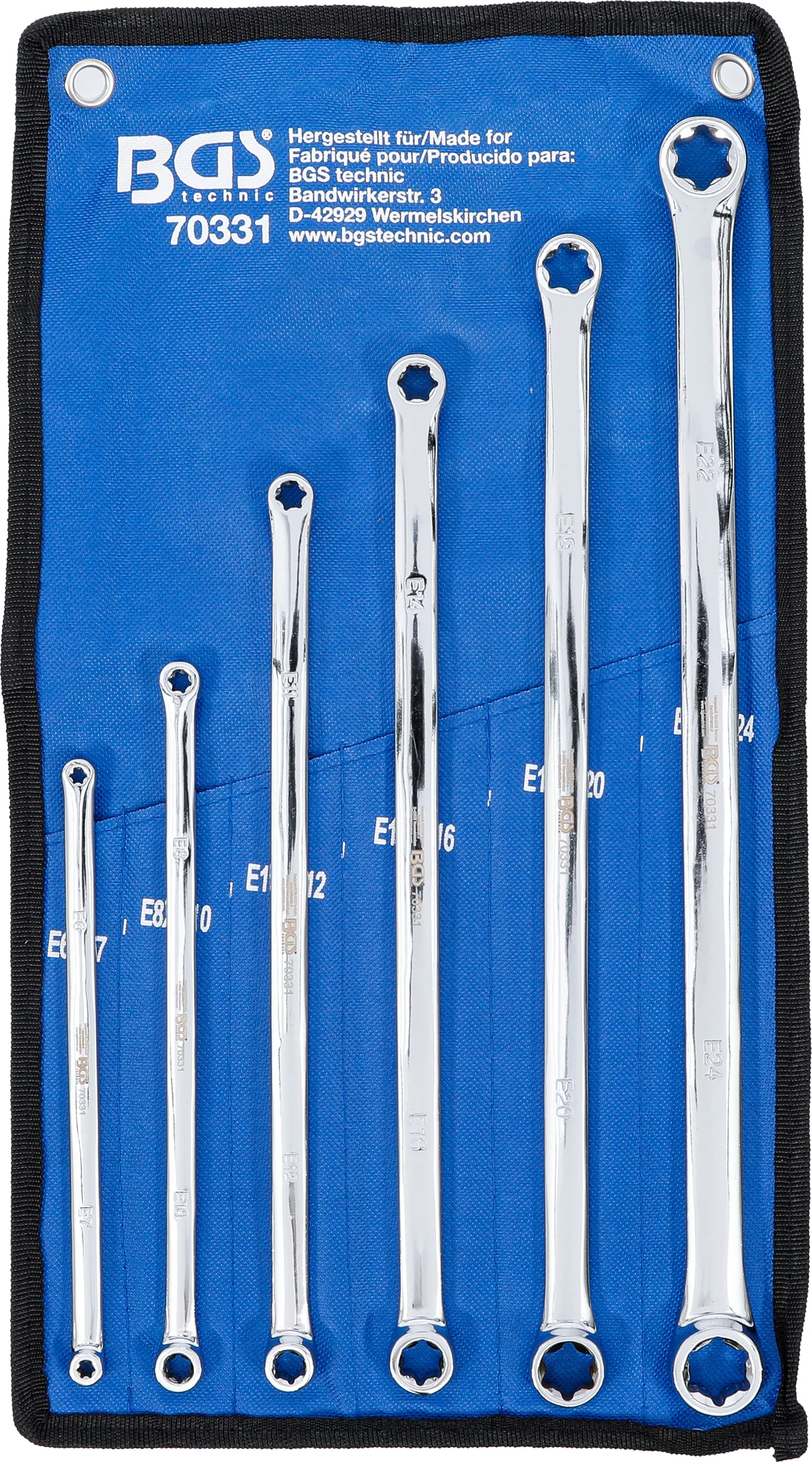 Set chei inelare duble cu capete Profil E | extra lung | E6 x E7 - E22 x E24 | 6 piese [1]