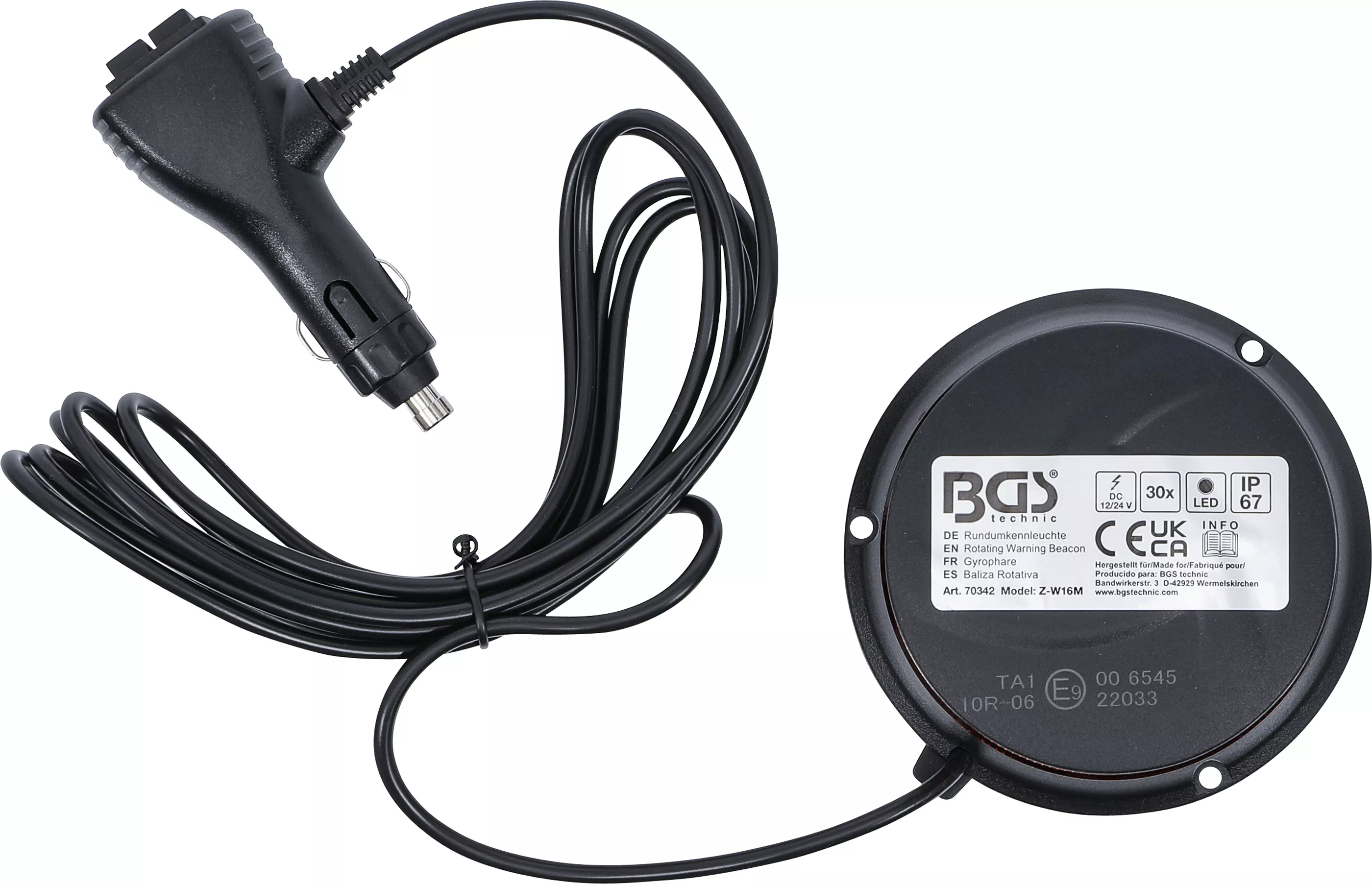 Girofar | galben| cu magnet | 12 V / 24 V | o 130 mm [3]