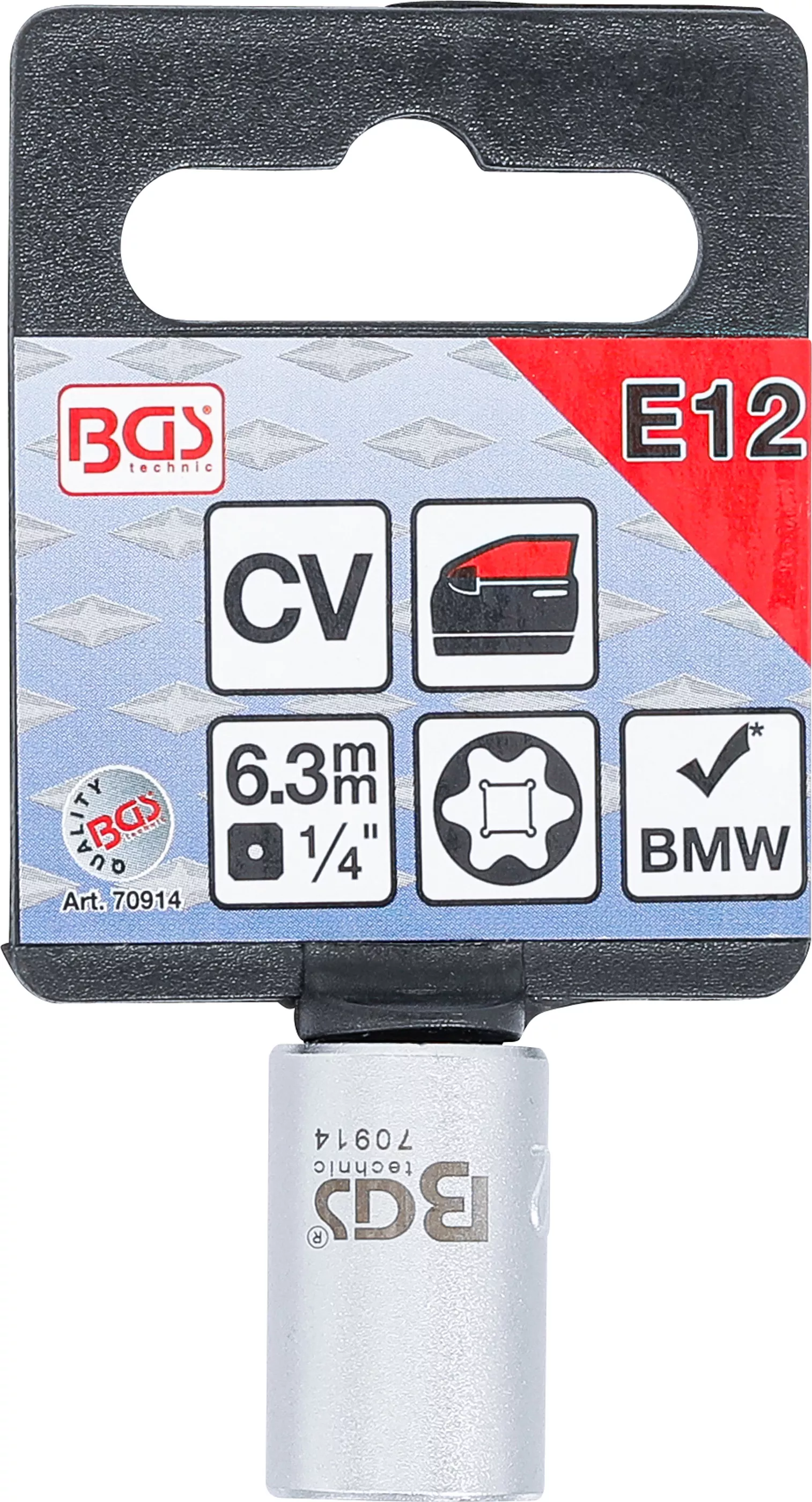 Cap cheie tubulara speciala | Profil E | 6,3 mm (1/4") | E12 | pentru macara de geam BMW [3]