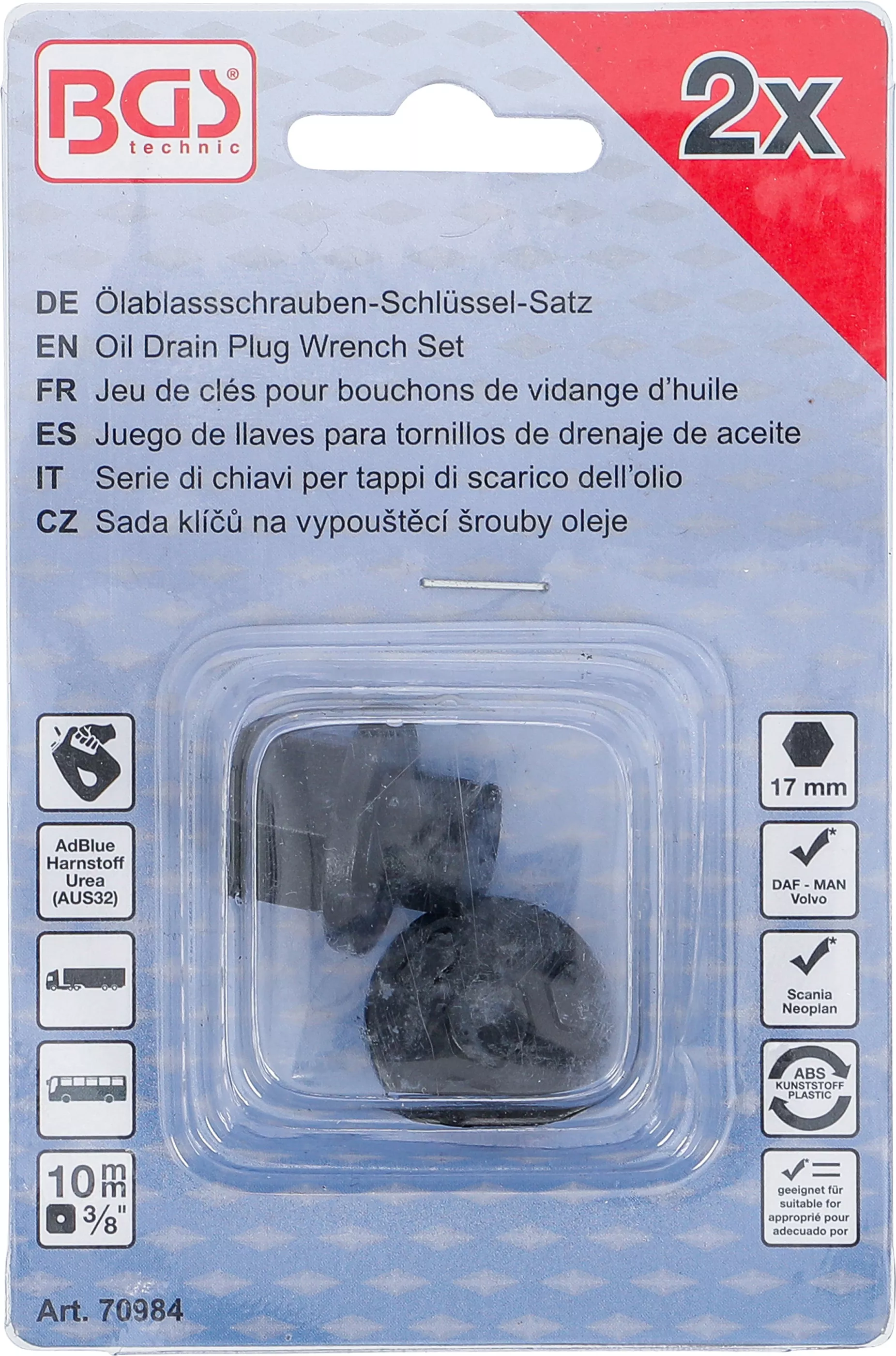 Set chei busoane scurgere ulei | pentru DAF, MAN, Volvo, Scania, Neoplan | 2 piese [4]