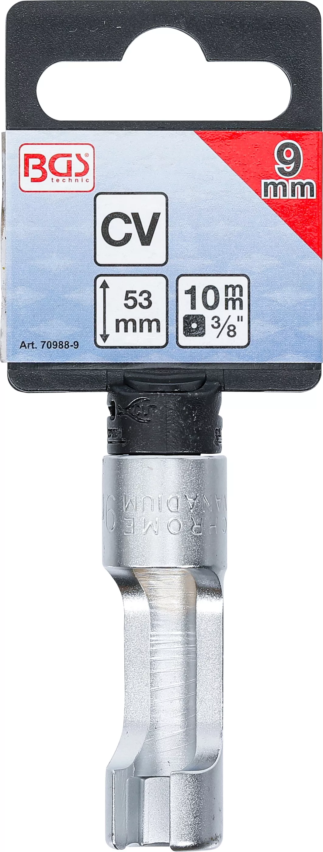 Cap cheie tubulara speciala, cu fanta | 10 mm (3/8") | 9 mm [3]