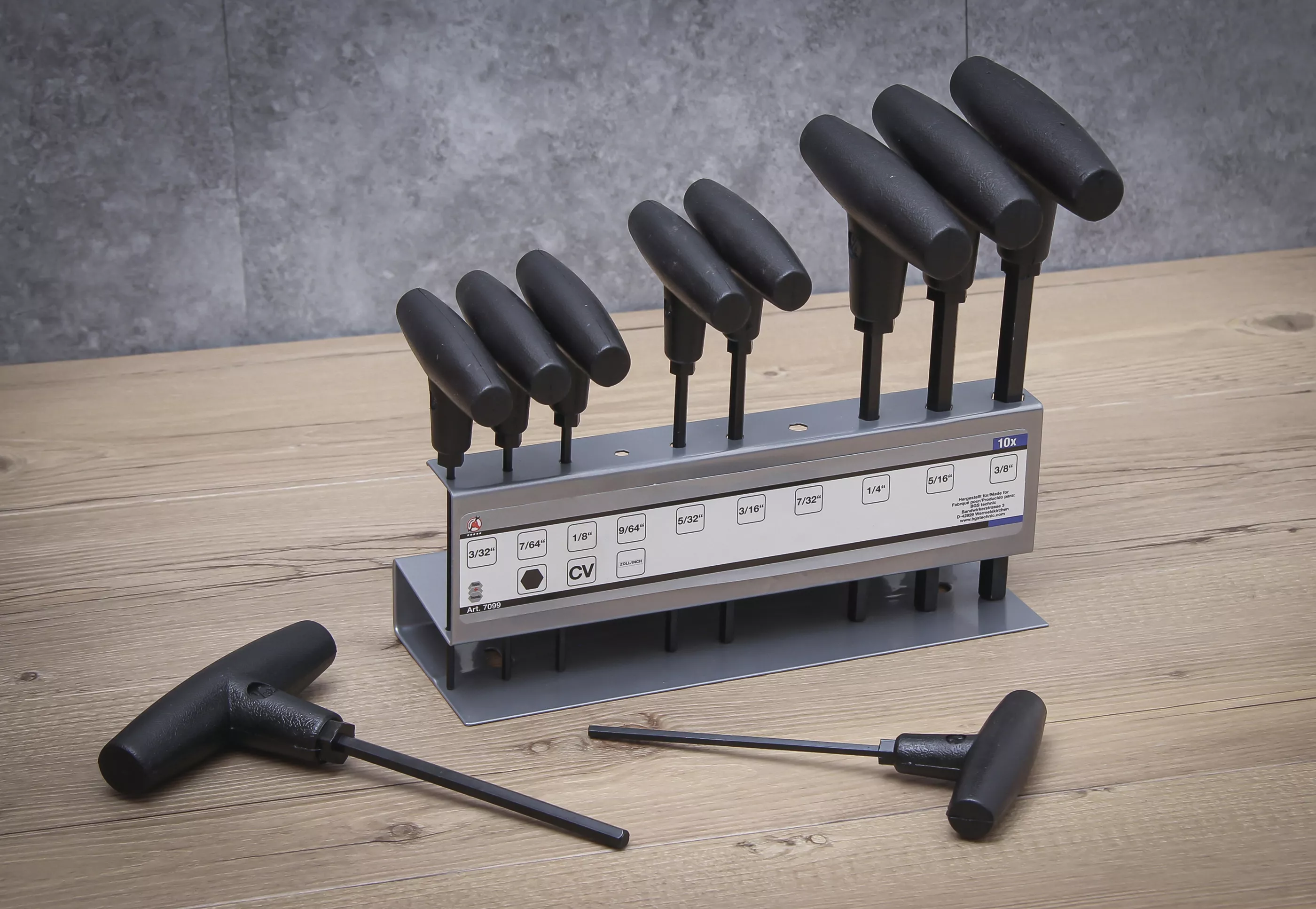Set surubelnite cu maner T | Dimensiuni in toli | hexagon interior 3/32" - 3/8" | 10 piese [3]