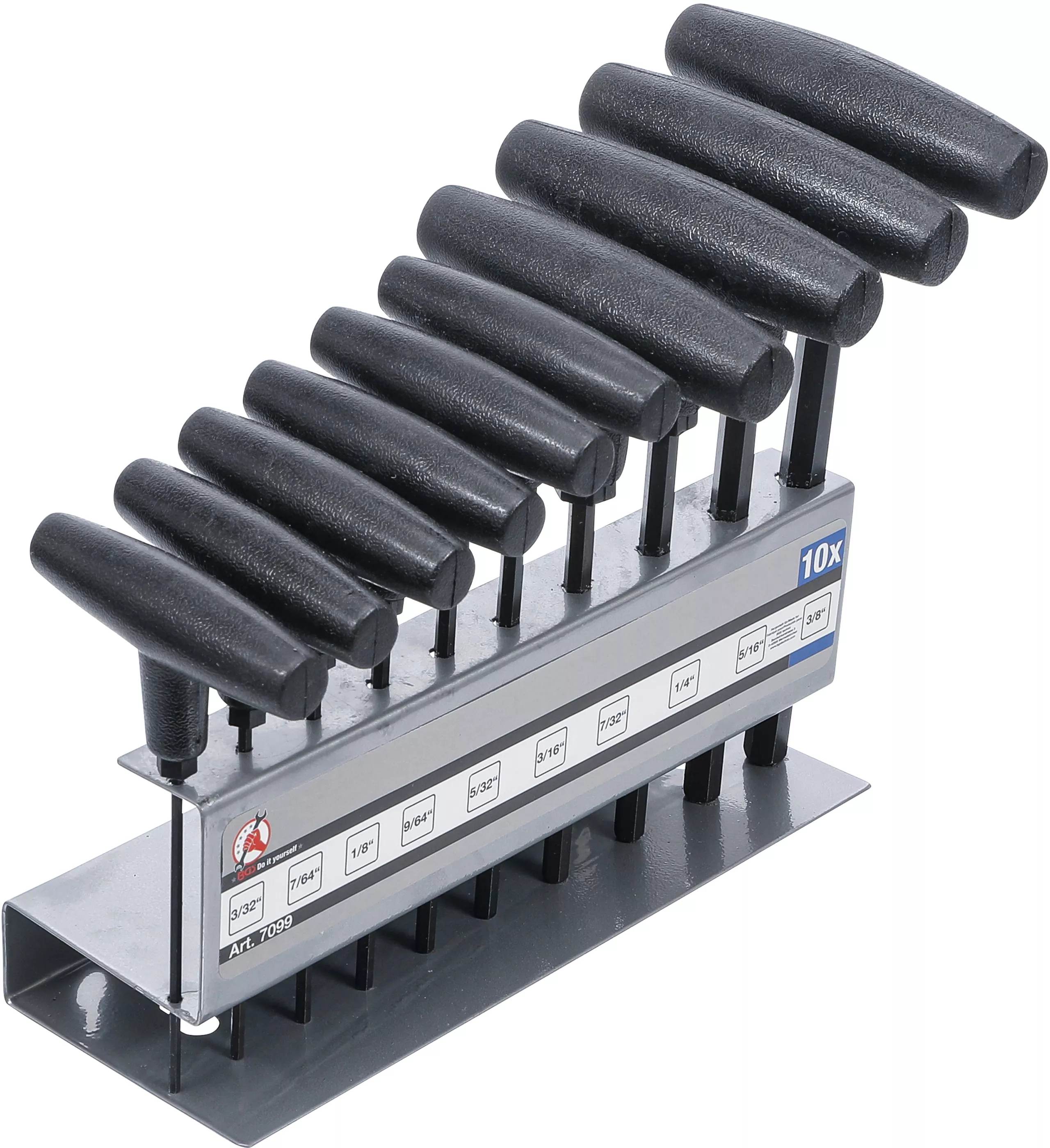 Set surubelnite cu maner T | Dimensiuni in toli | hexagon interior 3/32" - 3/8" | 10 piese [1]