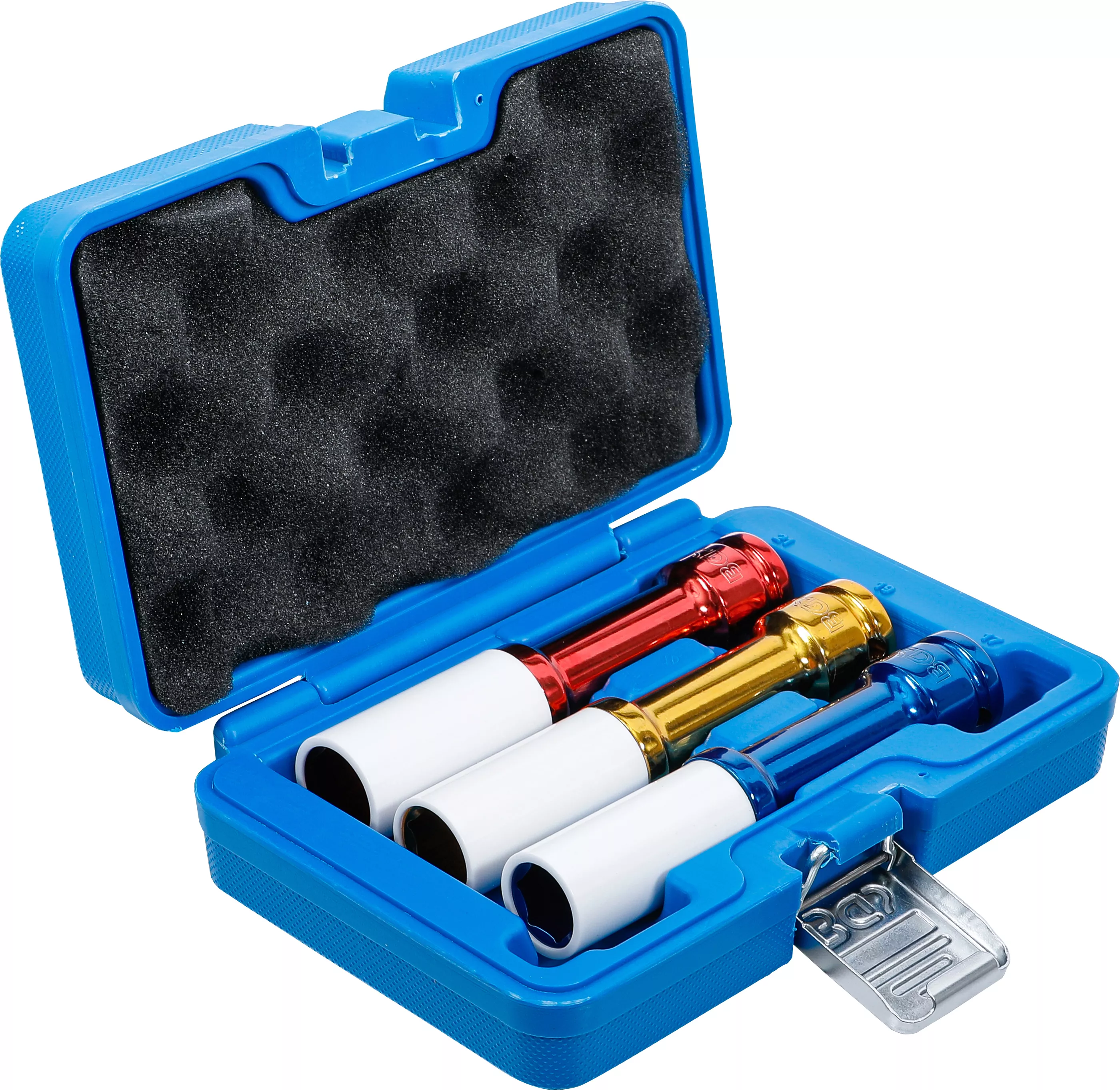 Set capete cheie de impact cu protectie | 12,5 mm (1/2") | 150 mm adanc | 17 / 19 / 21 mm | 3 piese [2]