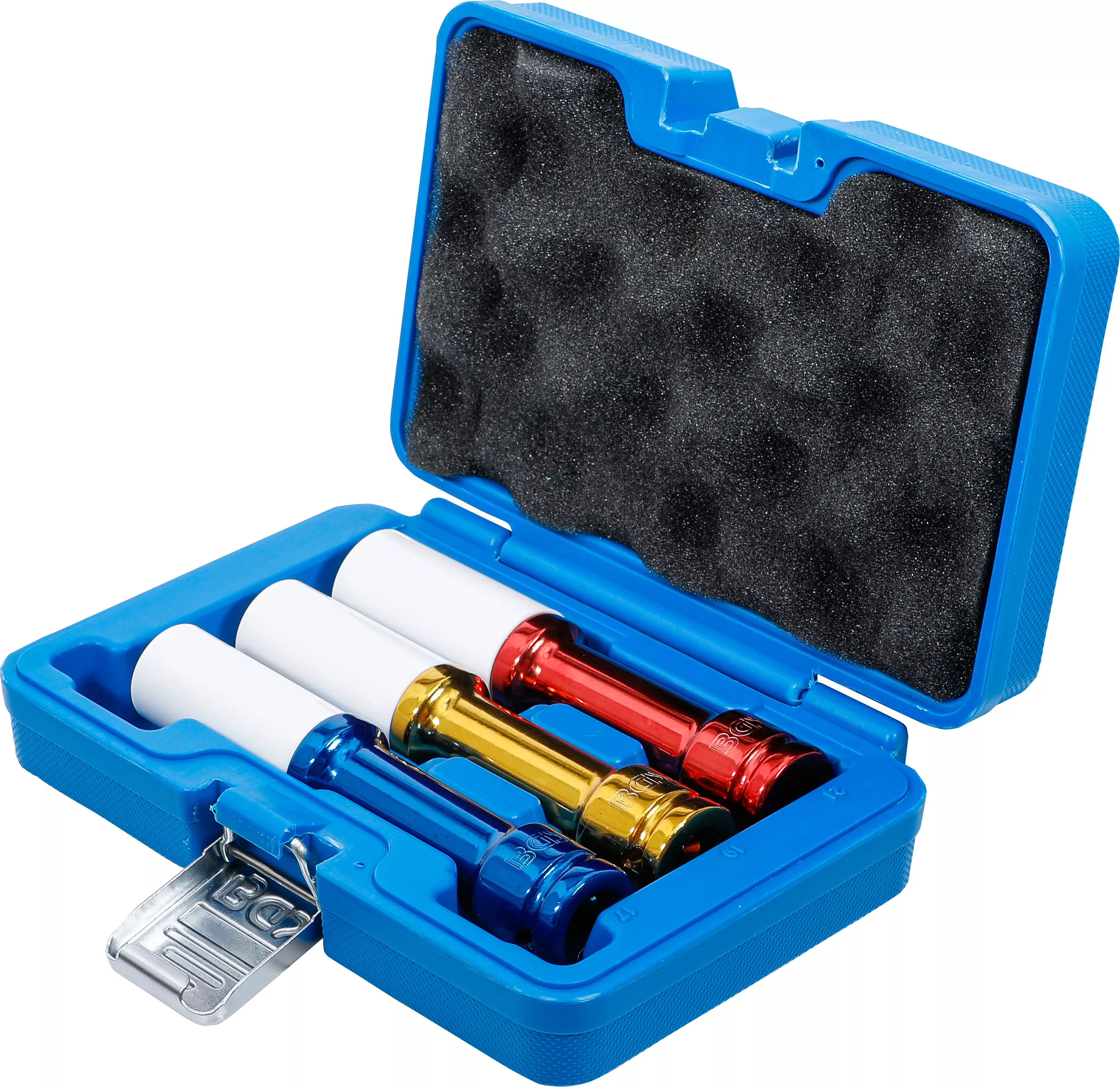 Set capete cheie de impact cu protectie | 12,5 mm (1/2") | 150 mm adanc | 17 / 19 / 21 mm | 3 piese [3]