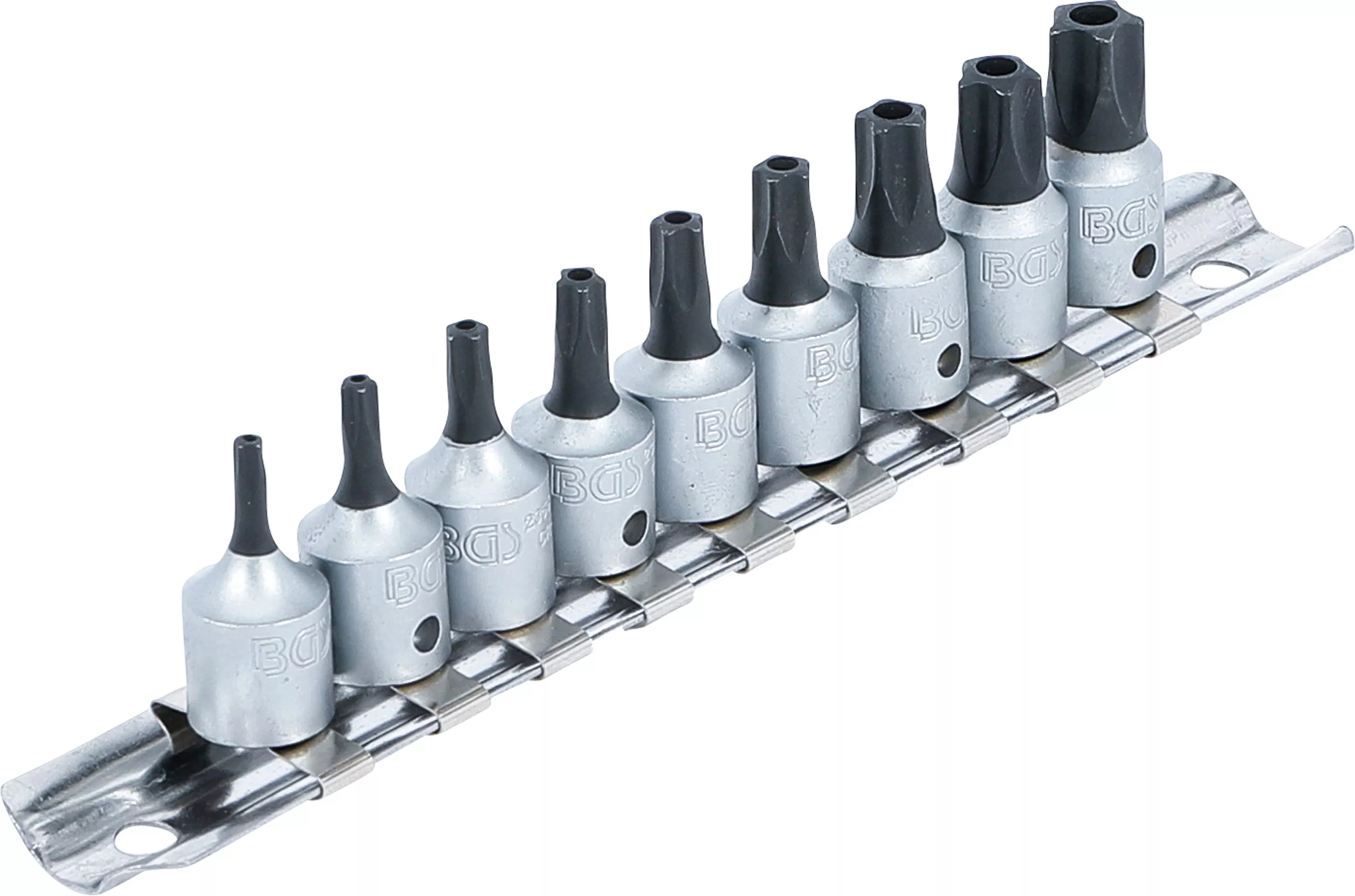 Set biti atasare | 6,3 mm (1/4") | TS-Profil (pentru Torx Plus) cu gaura | 9 piese [2]