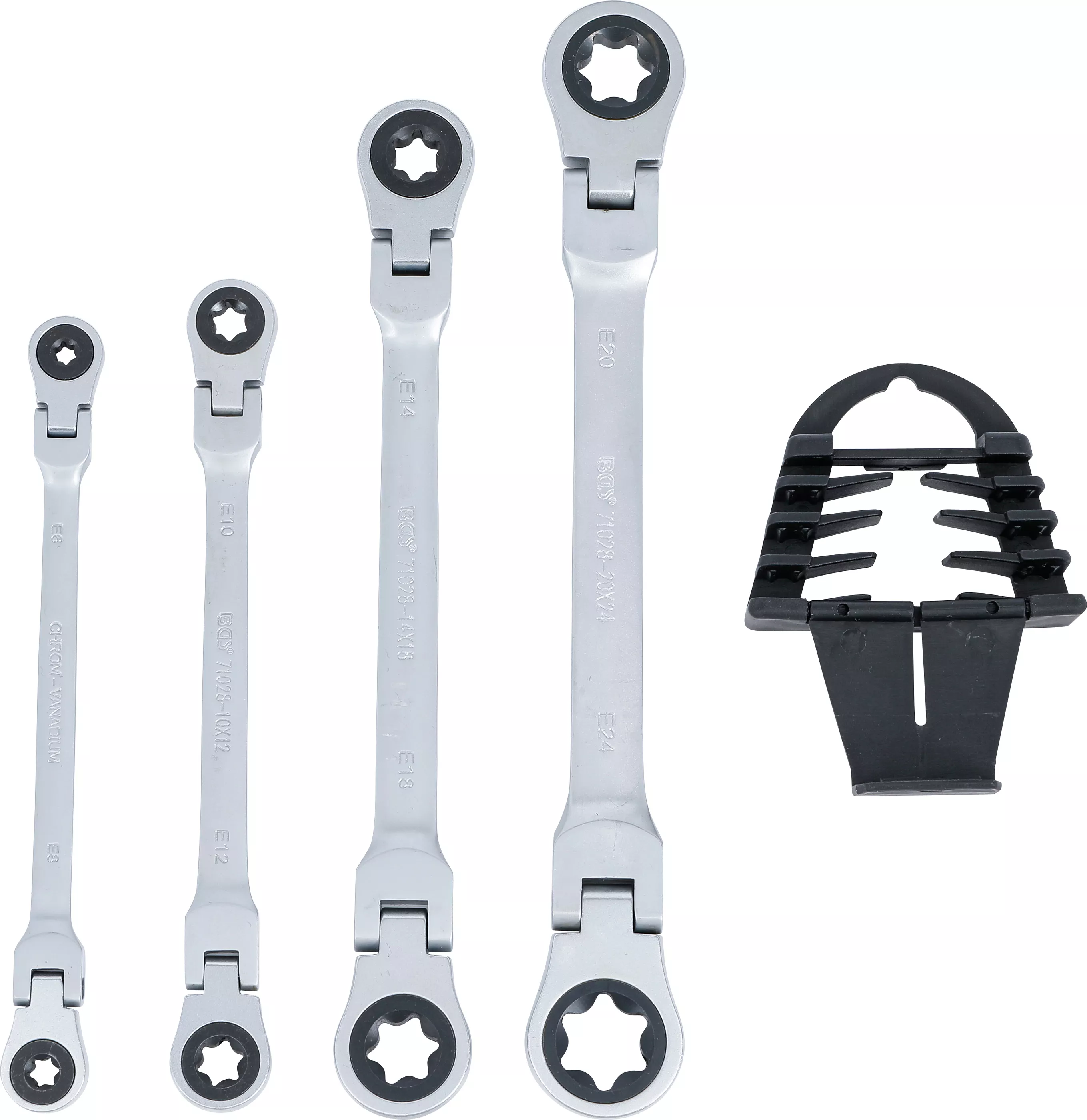 Set chei inelare clichet duble | articulate | Capete inelare cu Profil E | E6 - E24 | 4 piese [5]