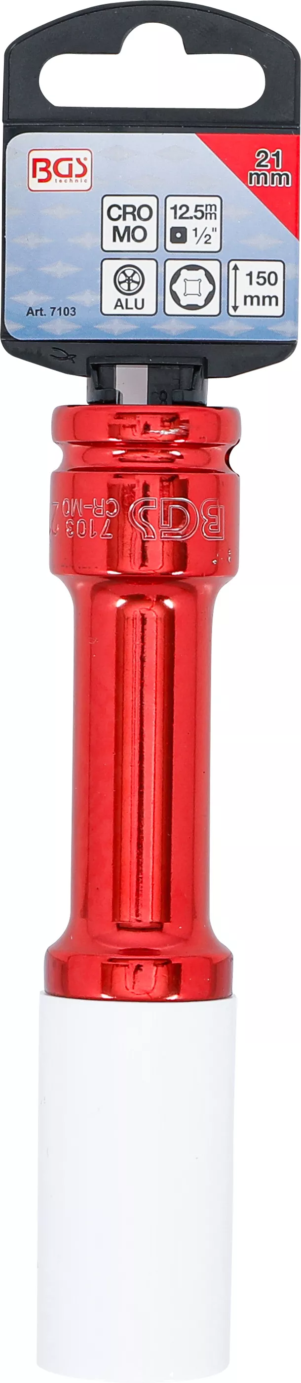Cap cheie de impact cu protectie | 12,5 mm (1/2") | 21 mm [4]