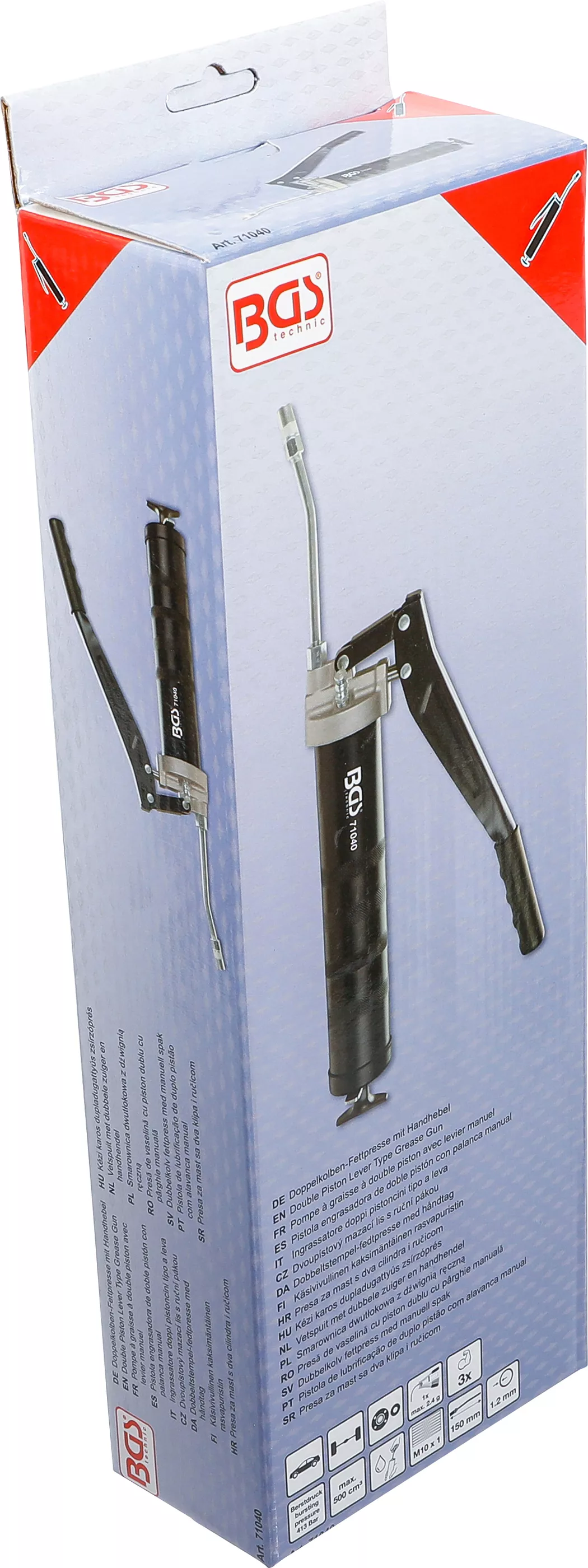 Presa de vaselina cu piston dublu cu parghie manuala [4]