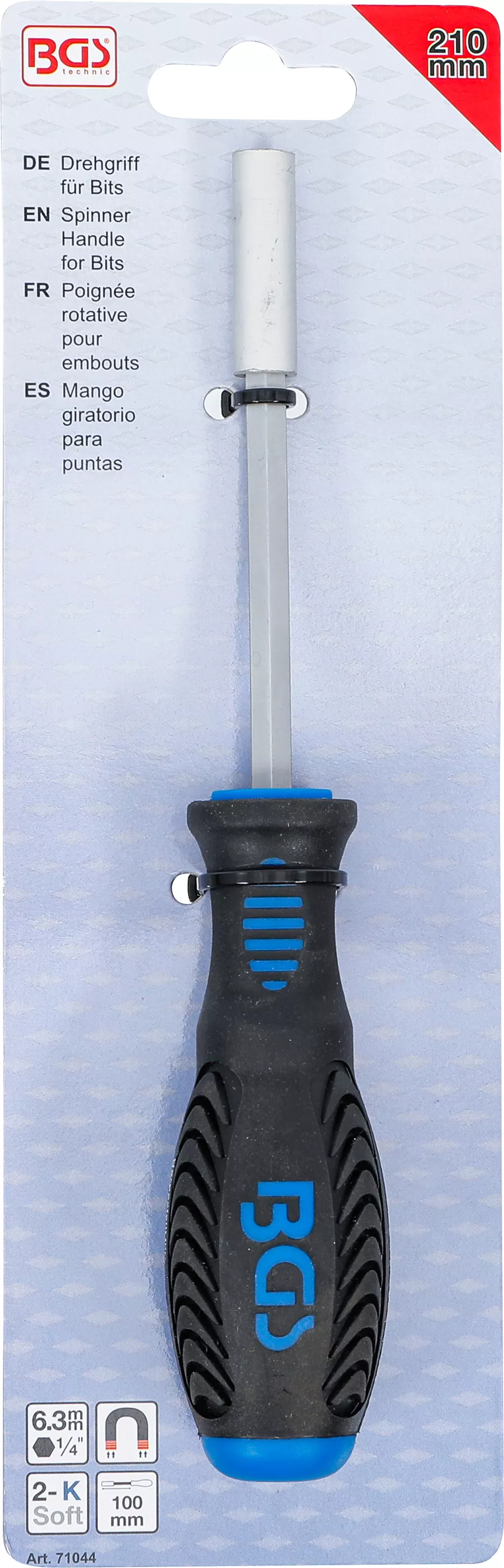 Maner rotativ pentru biti | 6,3 mm (1/4") | 210 mm [3]