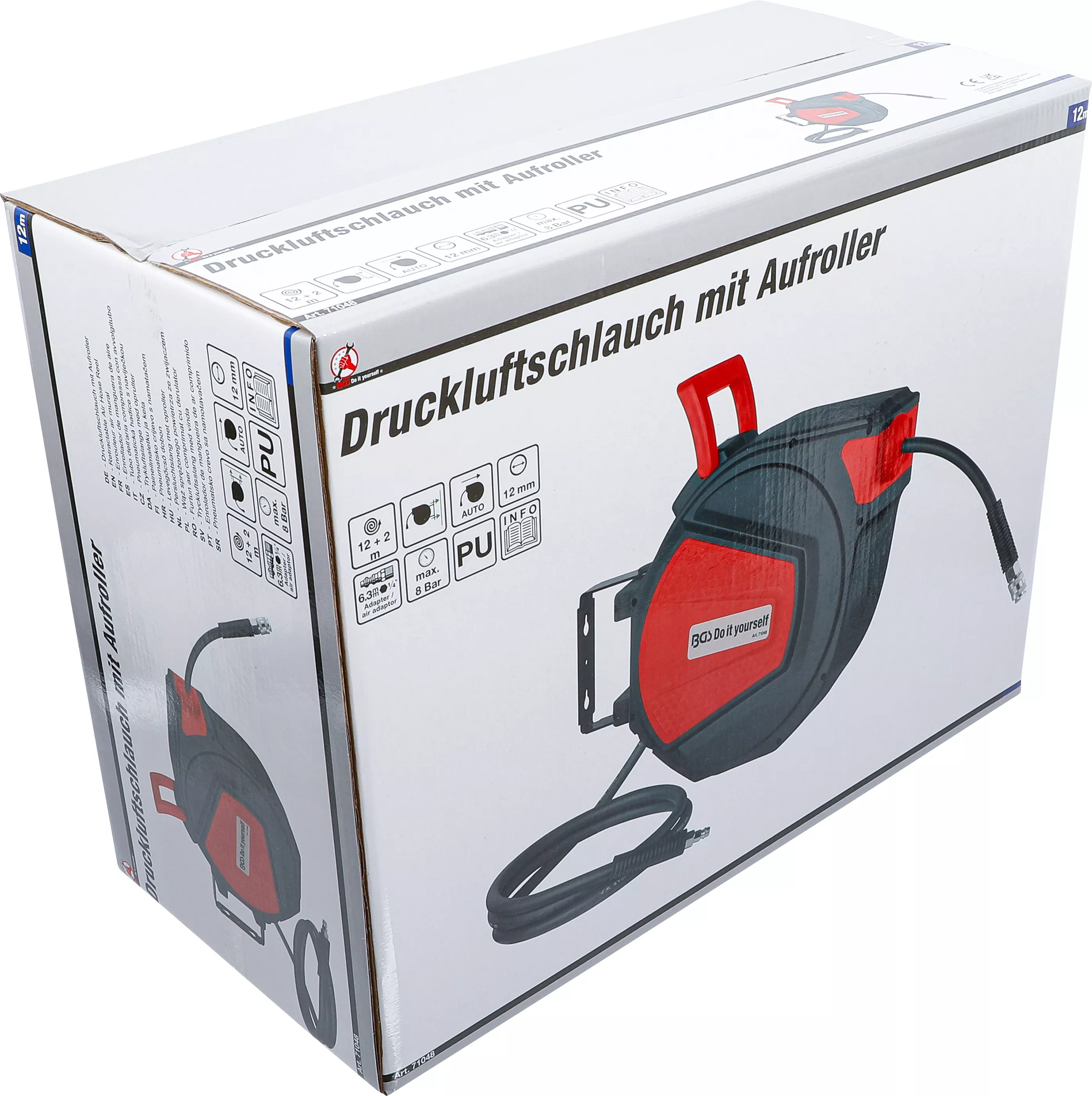 Furtun aer comprimat cu derulator | automat | 12 m + 2 m [5]