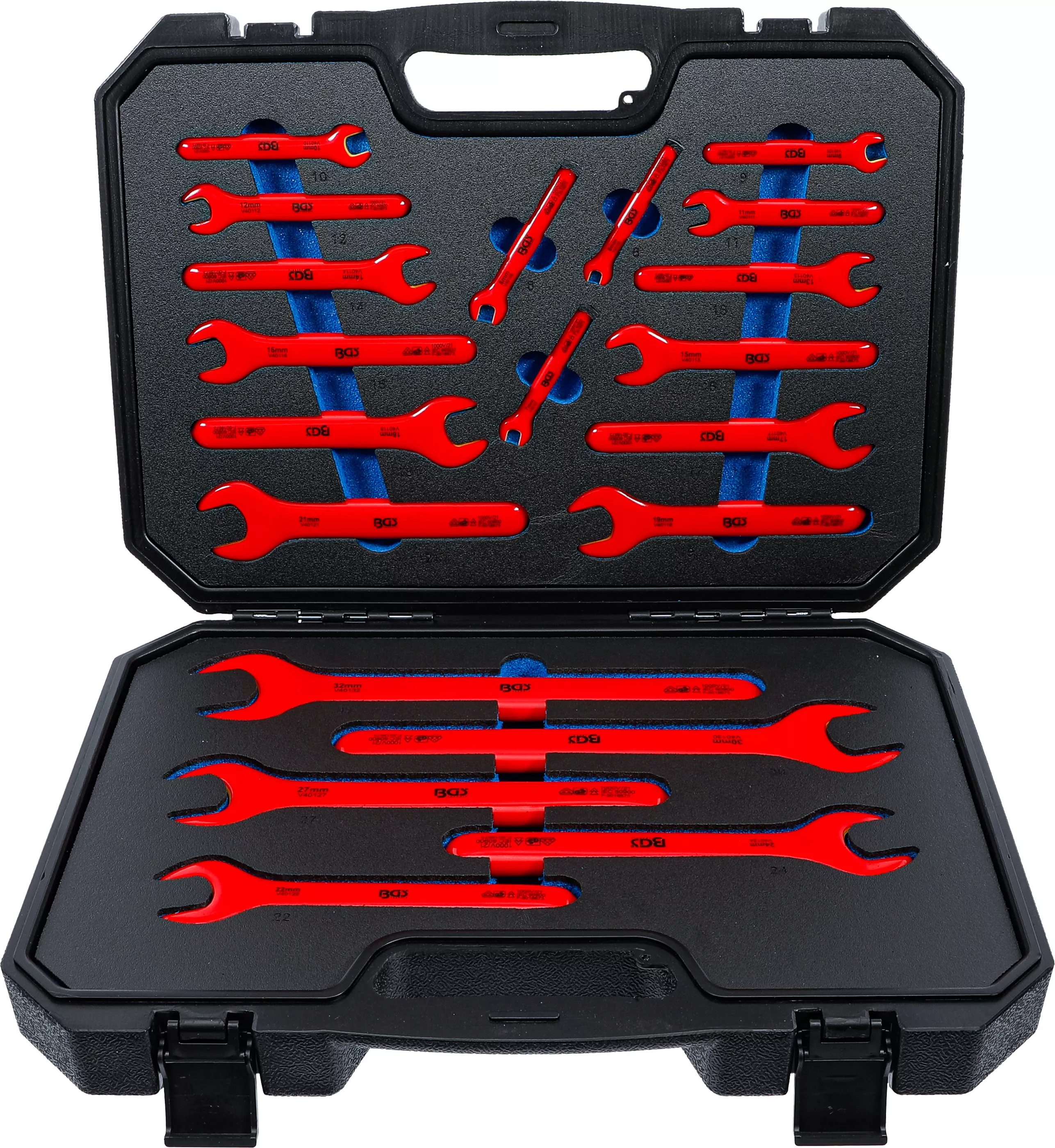Chei de şuruburi - Set chei fixe VDE | 6 - 32 mm | 20 piese
