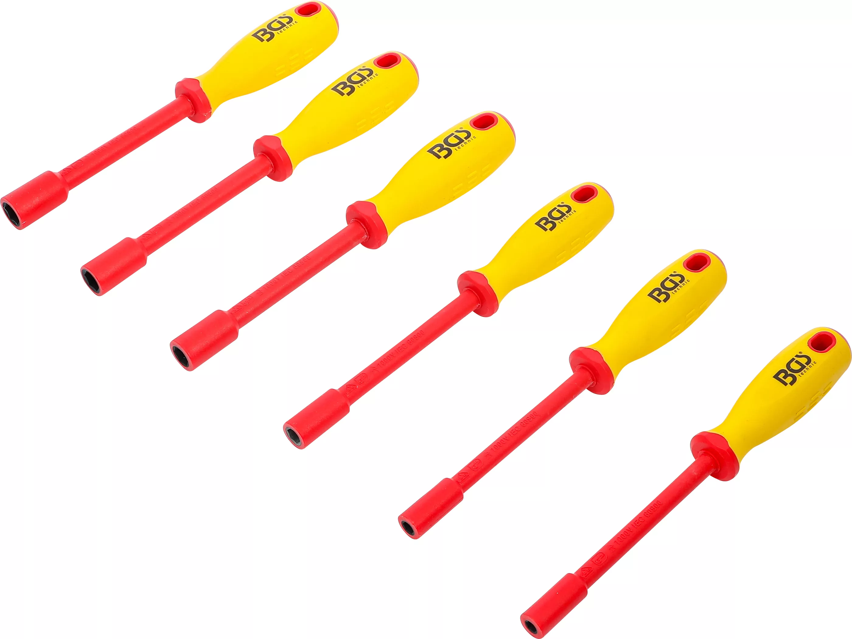 Scule - Set surubelnite cu capete chei tubulare VDE | hexagon | 5,5 - 12 mm | 6 piese
