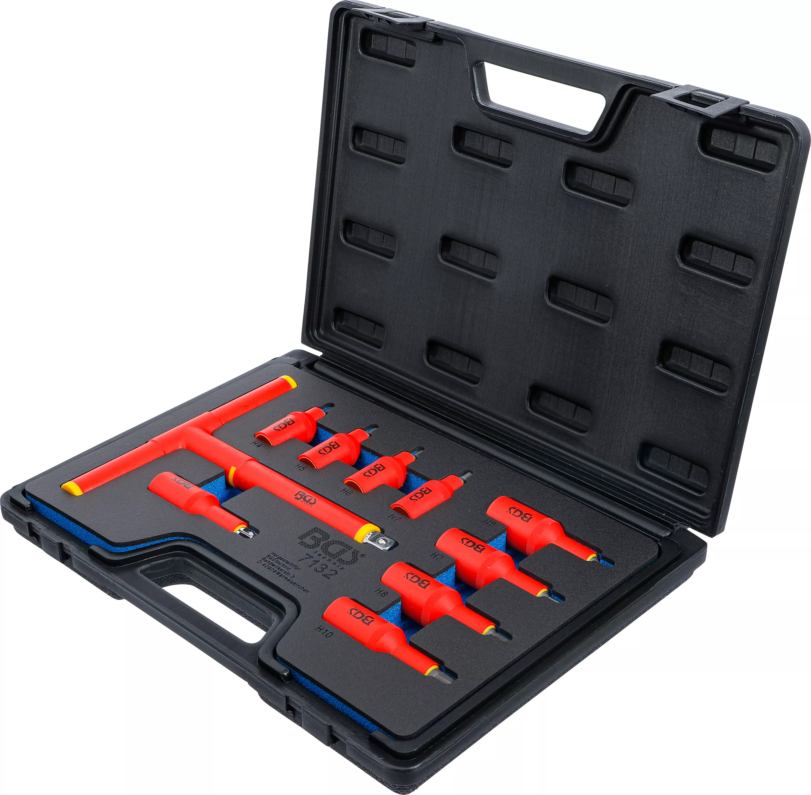 Set capete biti VDE | Antrenare patrat interior 10 mm (3/8") / 12,5 mm (1/2") | hexagon interior 4 - 10 mm | 10 piese [5]