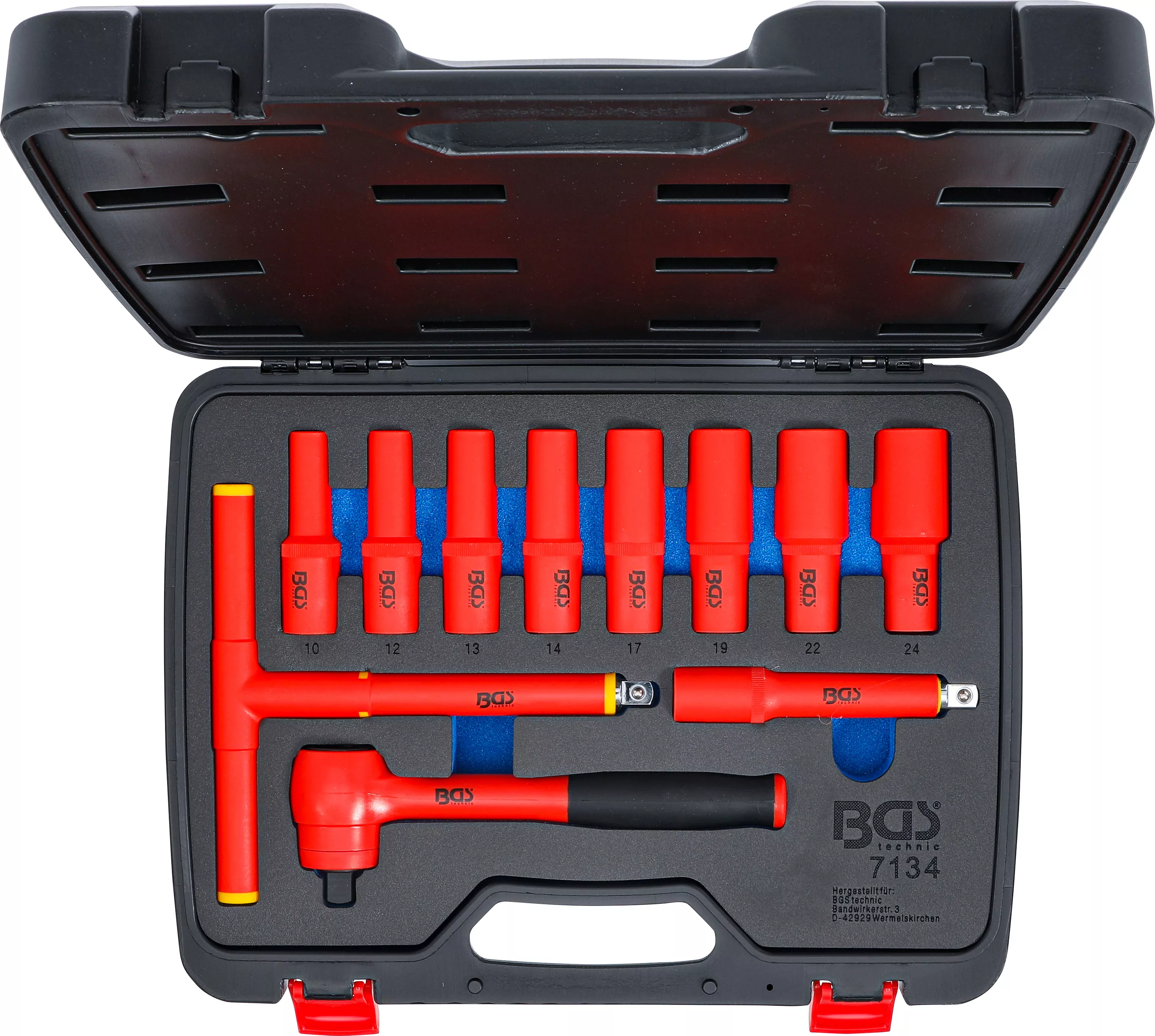 Set chei tubulare VDE | Antrenare 12,5 mm (1/2") | 10 - 24 mm | 11 piese [6]