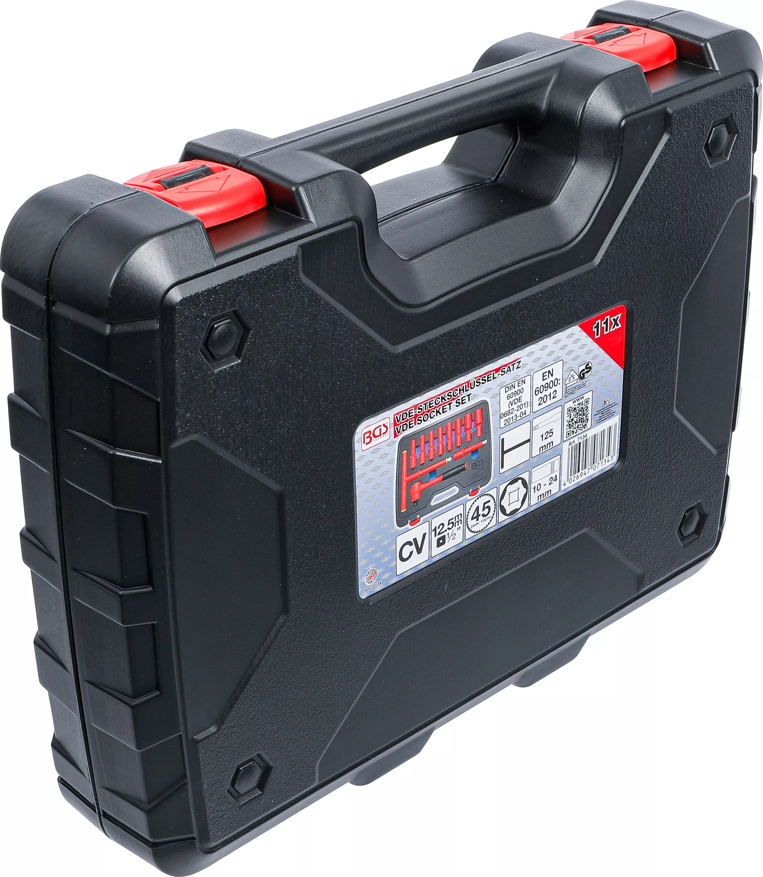 Set chei tubulare VDE | Antrenare 12,5 mm (1/2") | 10 - 24 mm | 11 piese [8]