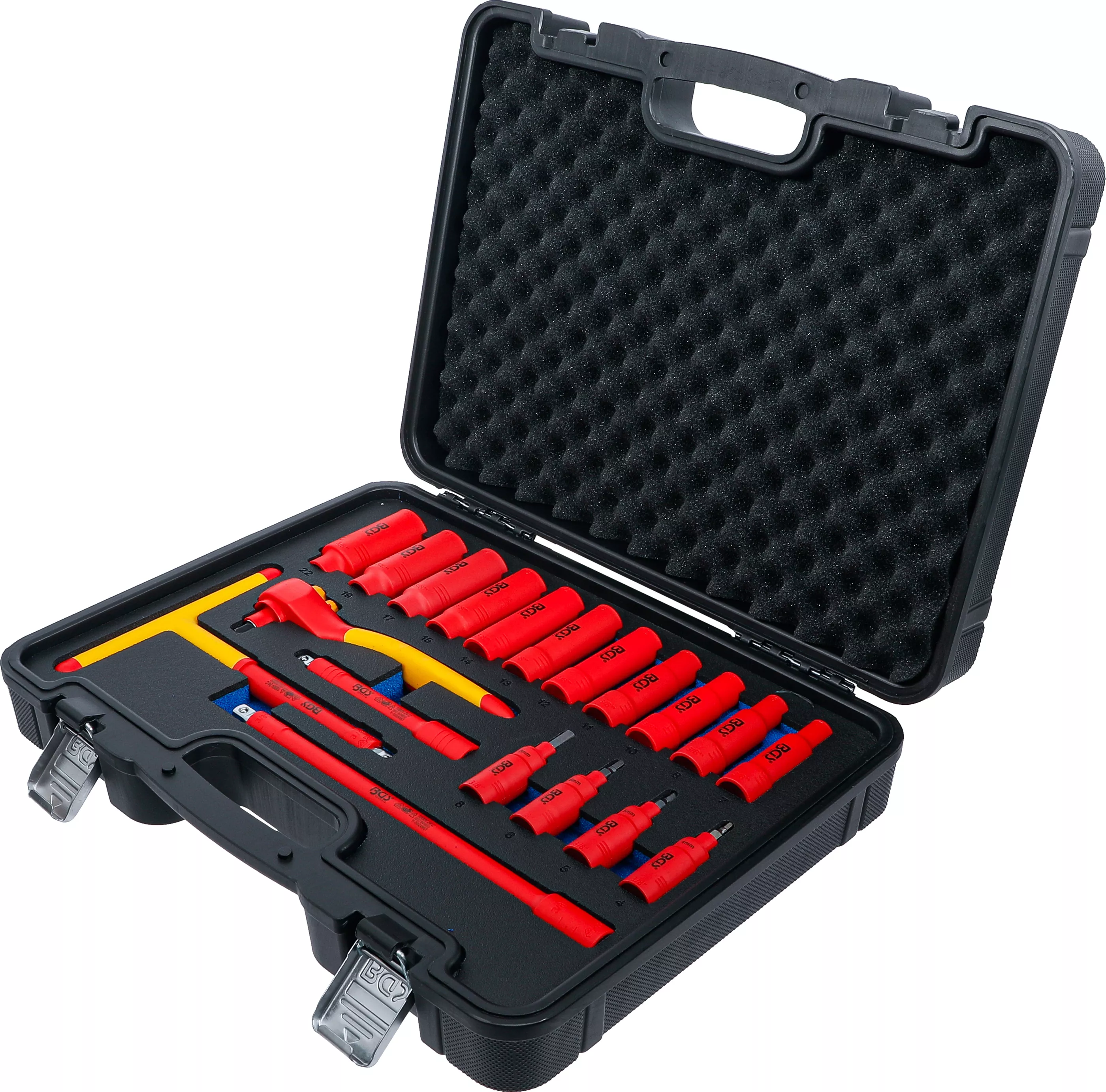 Set capete chei tubulare VDE si biti atasare | Antrenare patrat interior 10 mm (3/8") | 19 piese [3]
