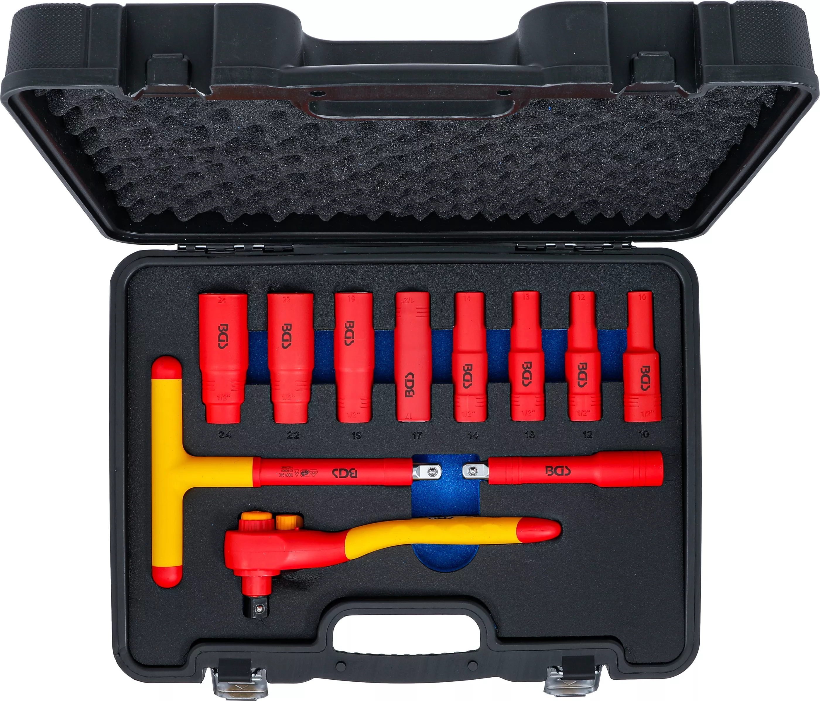 Set chei tubulare VDE | Antrenare 12,5 mm (1/2") | 10 - 24 mm | 11 piese [4]