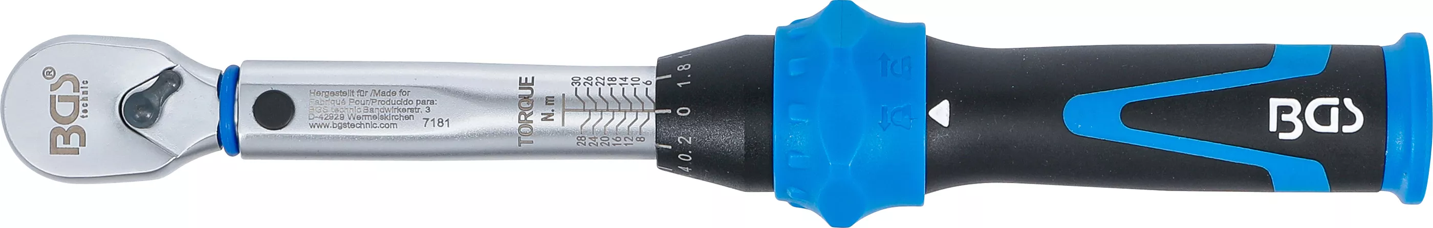 Cheie dinamometrica | 6,3 mm (1/4") | 6 - 30 Nm [3]