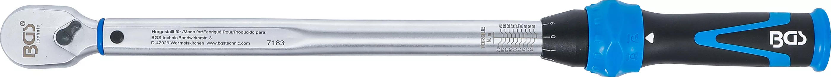 Cheie dinamometrica | 12,5 mm (1/2") | 40 - 210 Nm [3]