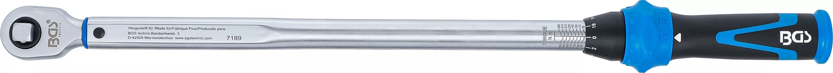 Cheie dinamometrica | 12,5 mm (1/2") | 70 - 350 Nm [3]