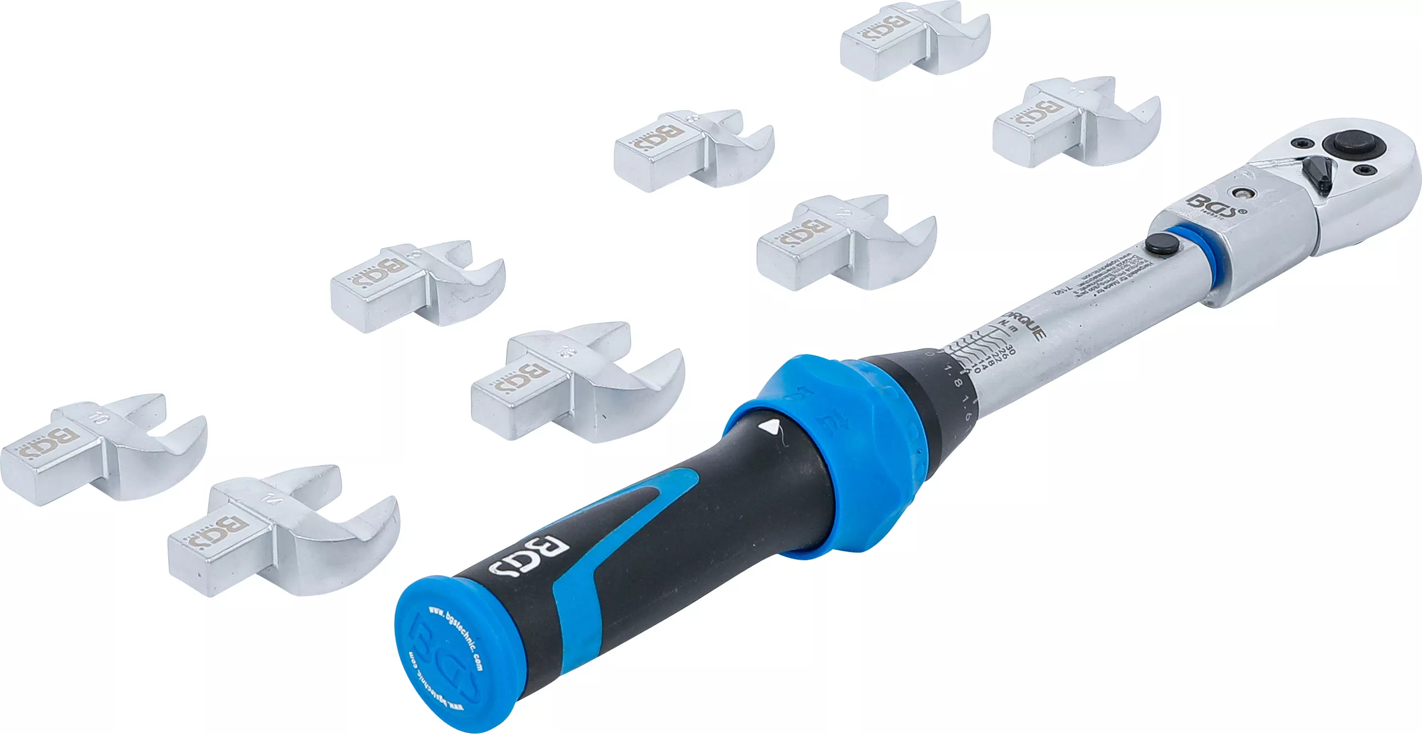 Set chei dinamometrice | pentru capete atasabile 9 x 12 mm | 6 - 30 Nm | 10 piese [6]