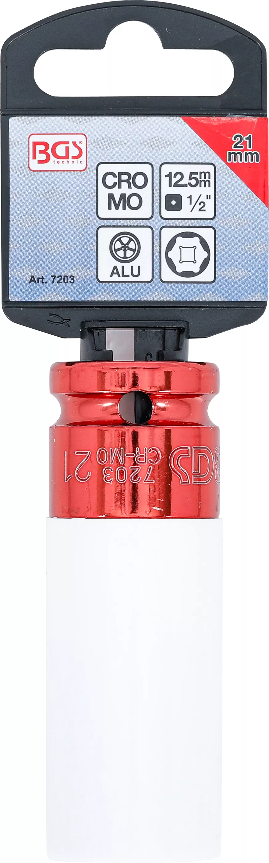 Cap cheie de impact cu protectie | 12,5 mm (1/2") | 21 mm [4]