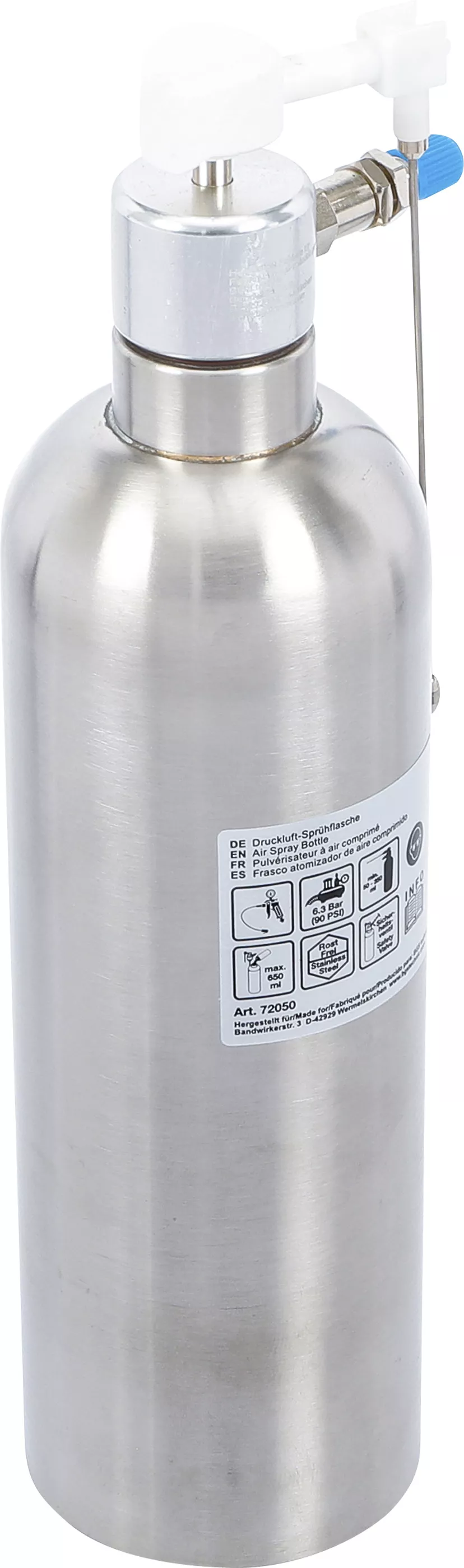 Butelie pulverizare cu aer comprimat | otel superior | inox | 650 ml [4]