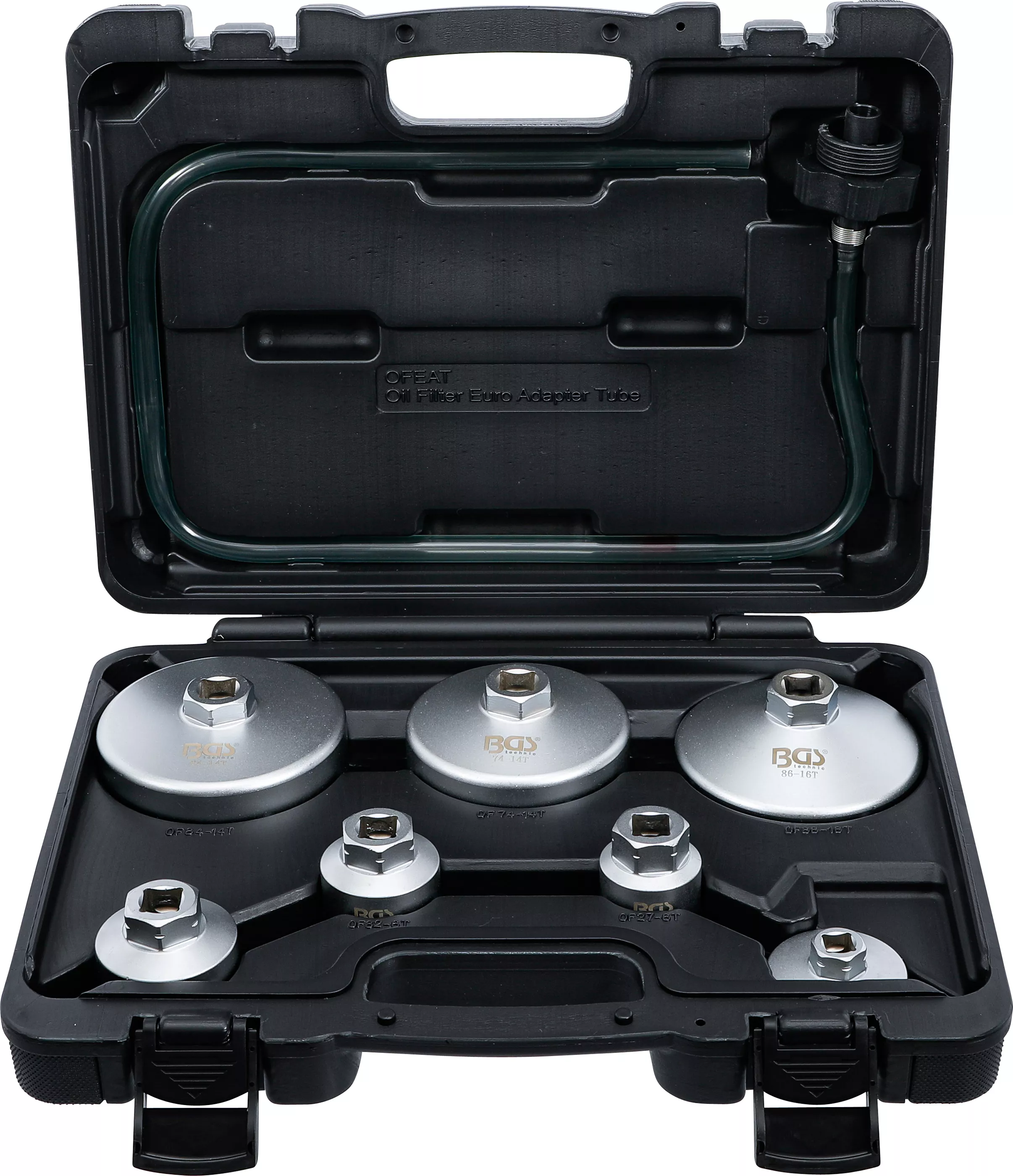 Set chei filtre de ulei | cu furtun de scurgere filtru de ulei | pentru VAG, BMW, Citroen, Peugeot, Ford, Mercedes-Benz, Opel, Volvo | 8 piese [1]